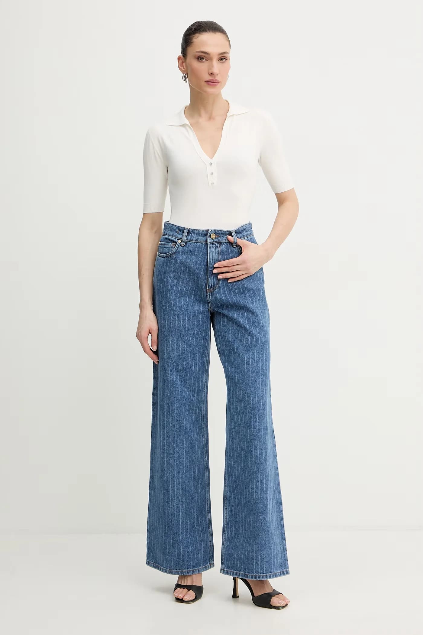 NINAHEARTS женские широкие джинсы - фото 2