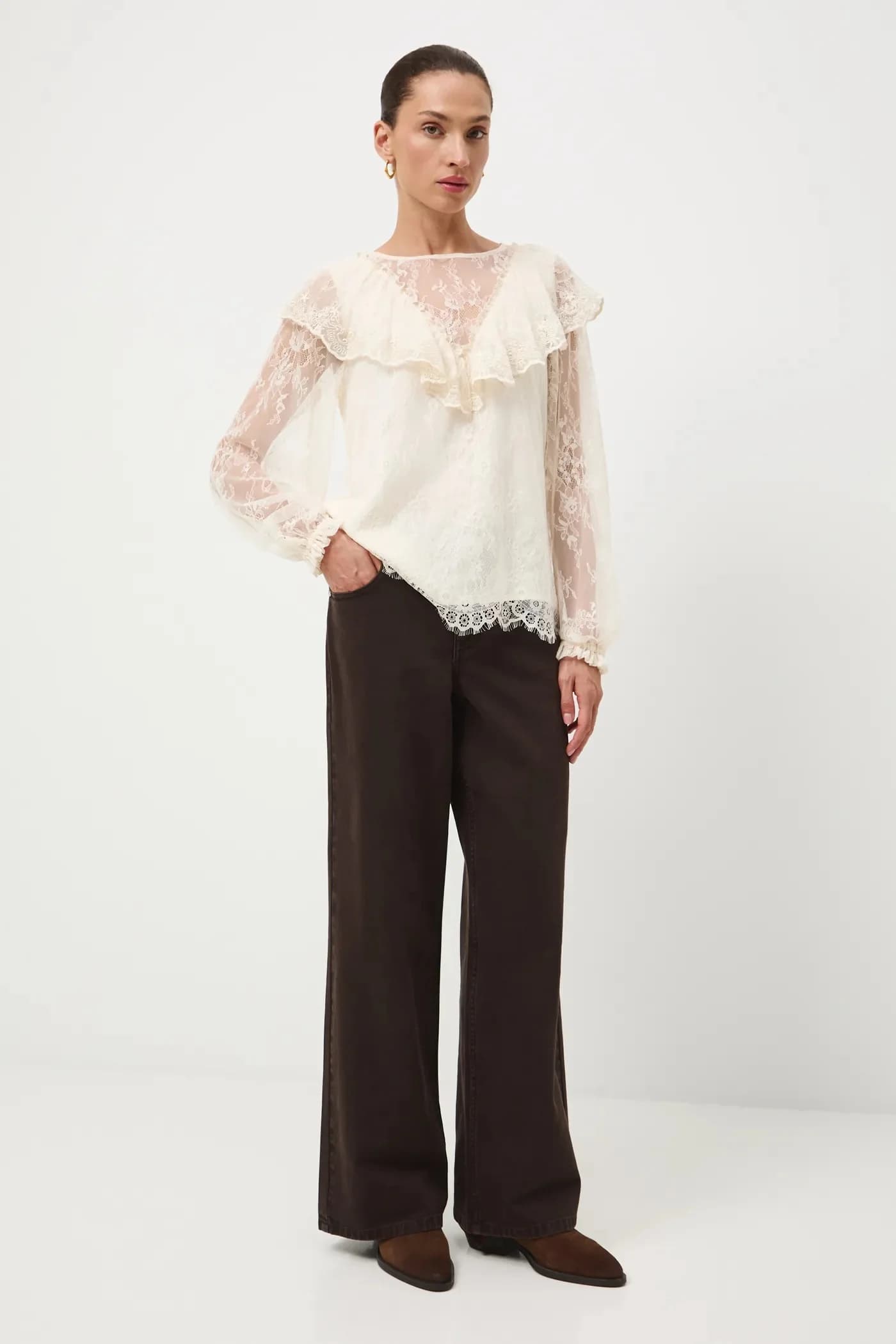 Хлопковые джинсы - фото 2