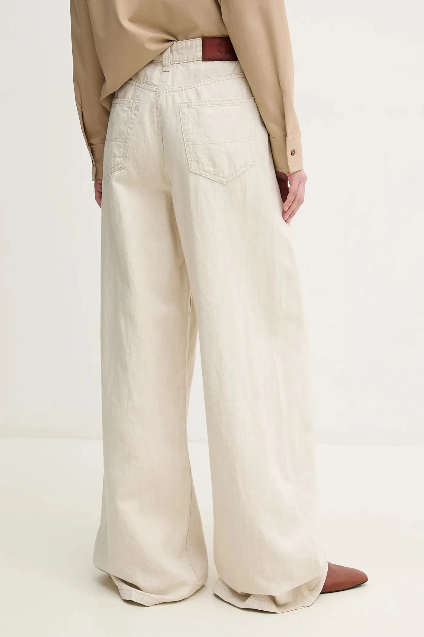 Джинсы из смесового льна ШИРОКИЕ ДЖИНСЫ UHW JAIMY - фото 3