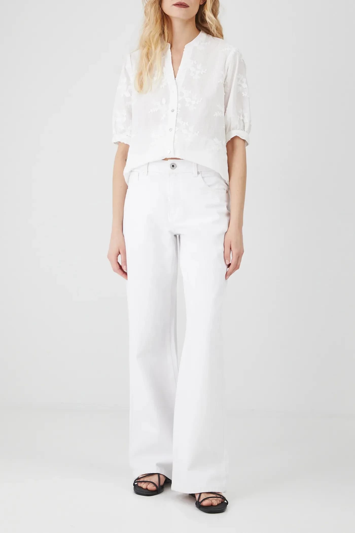 Хлопковые джинсы - фото 2