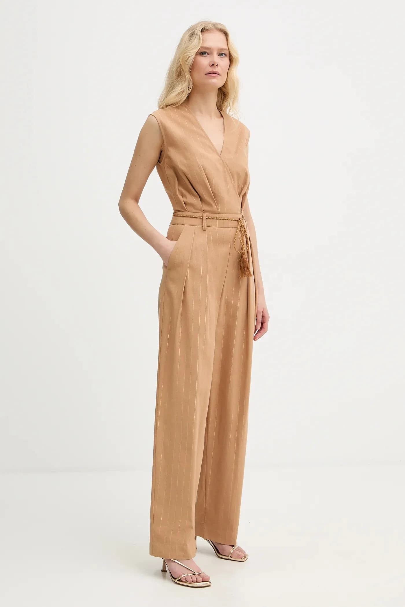 Комбинезон из смесового льна - фото 2