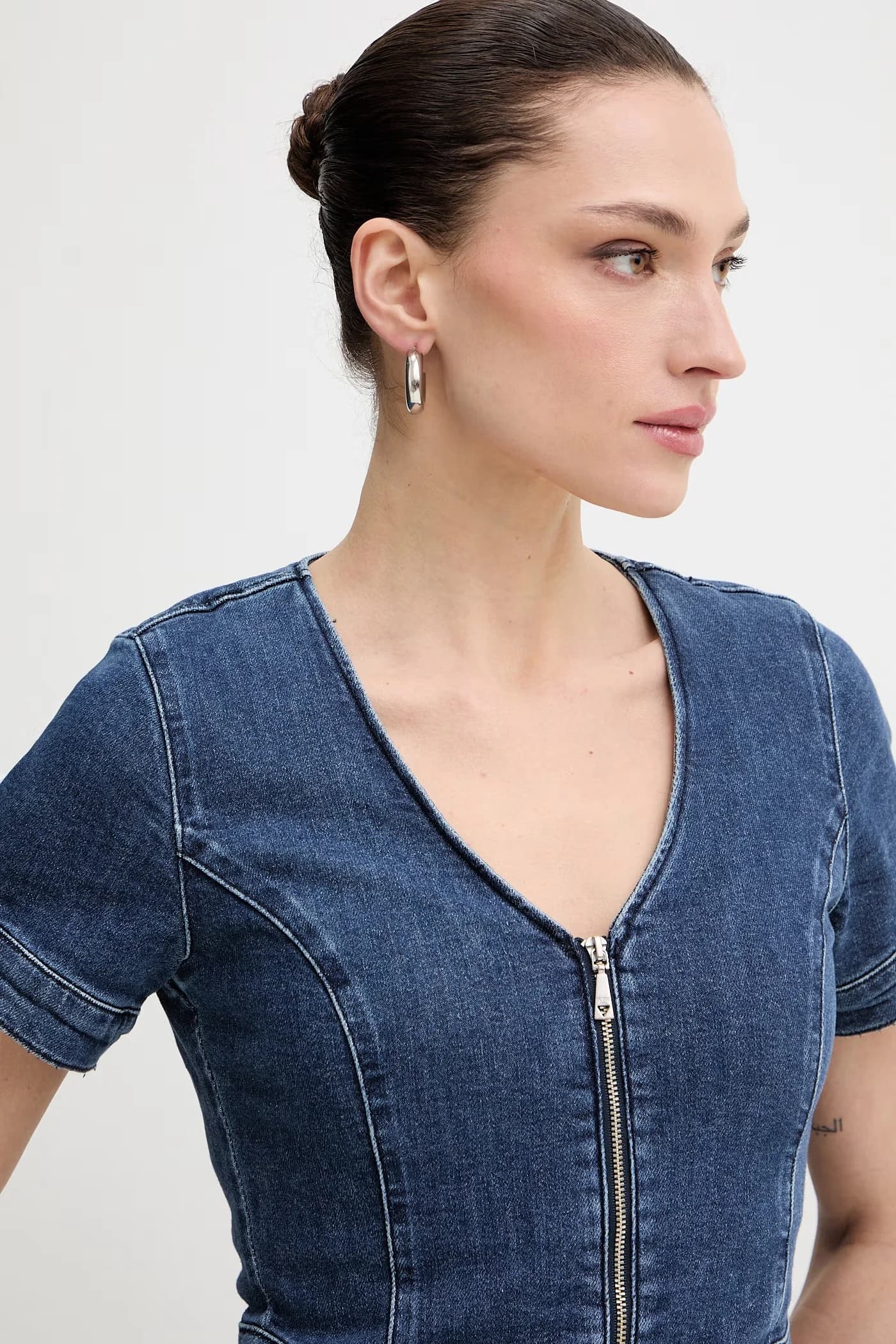 ALINA джинсовый комбинезон - фото 4