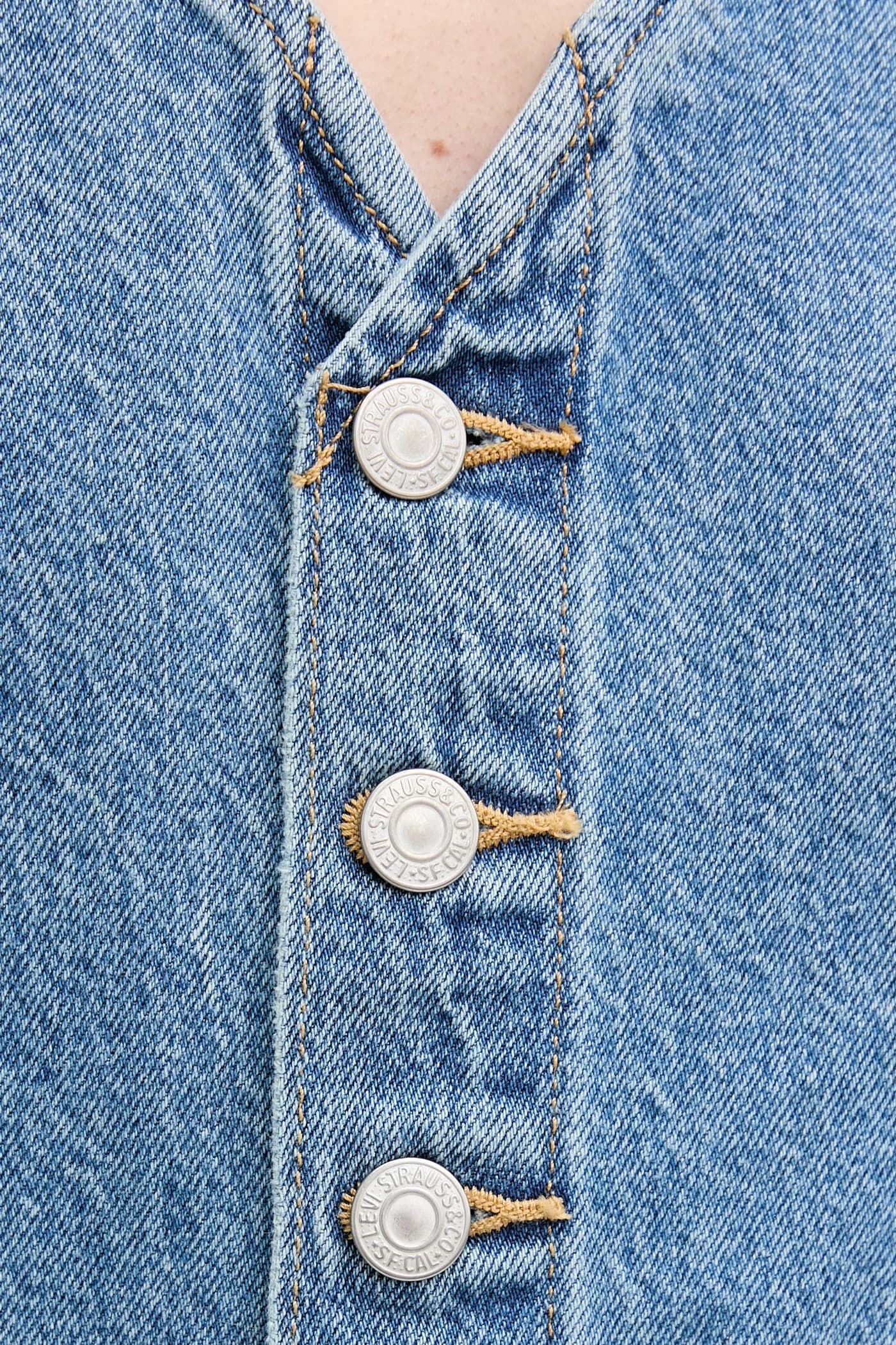 Джинсовый комбинезон DNM VEST WIDELG - фото 6