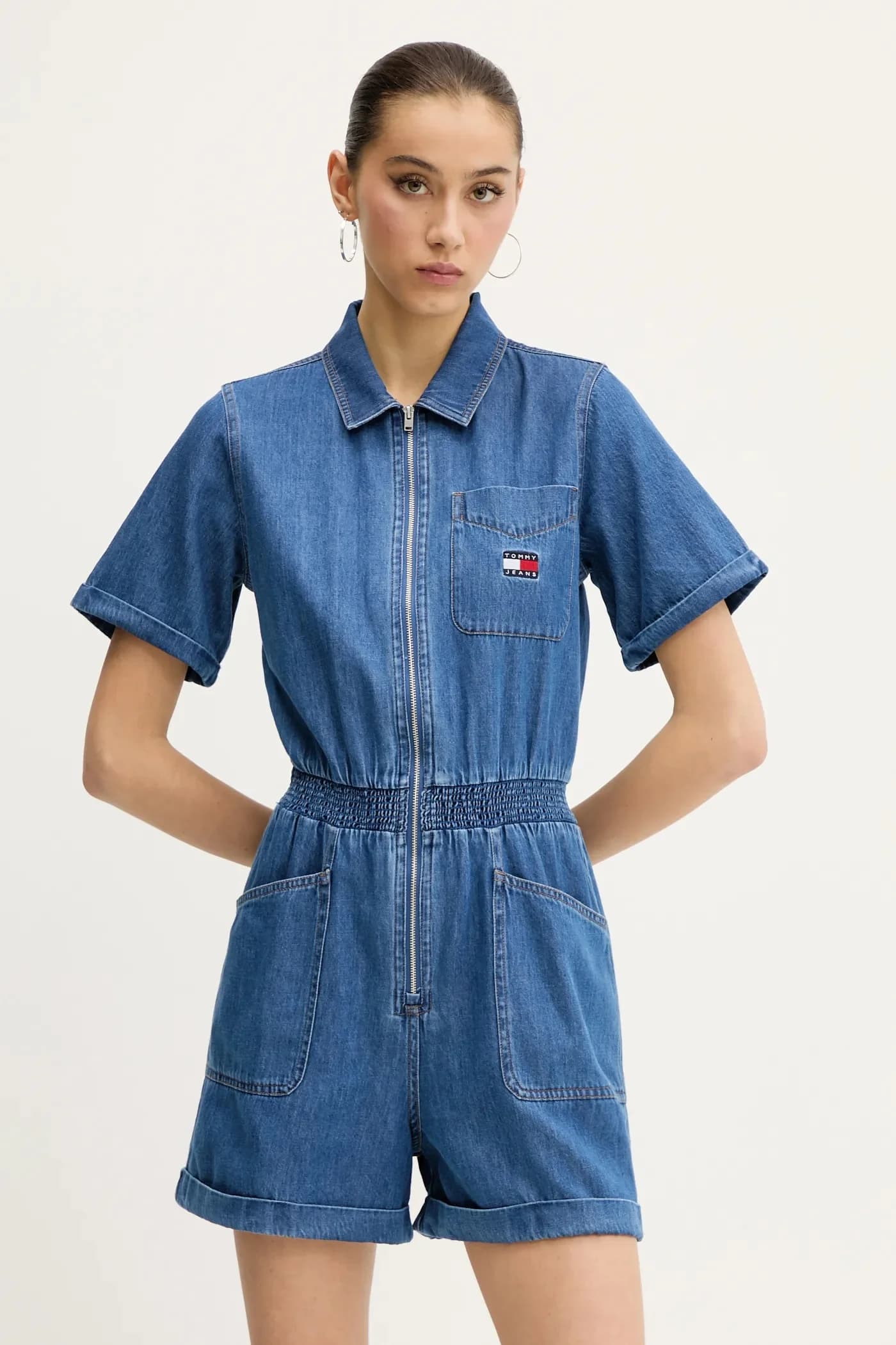 Джинсовый комбинезон