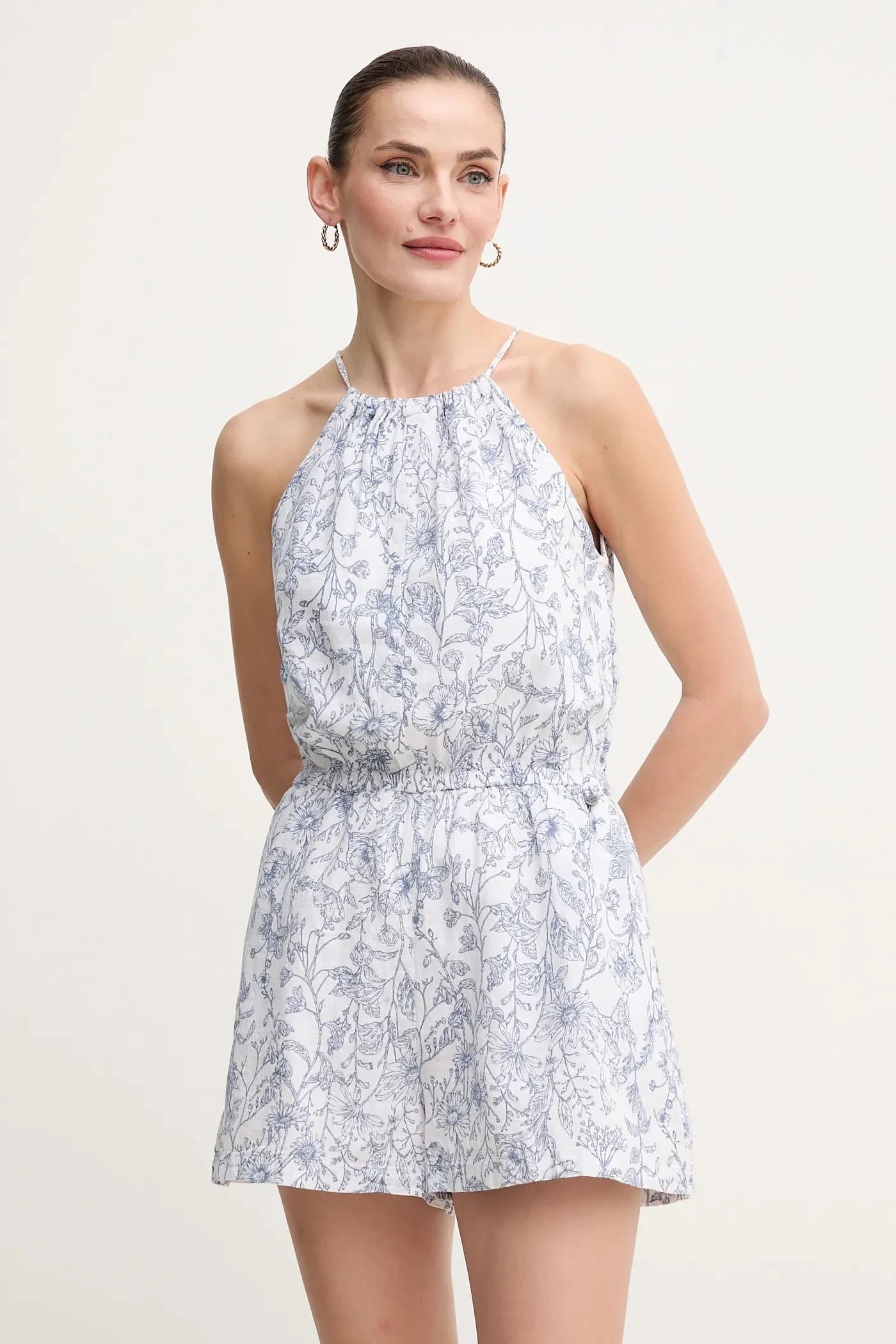 льняной комбинезон DENIA