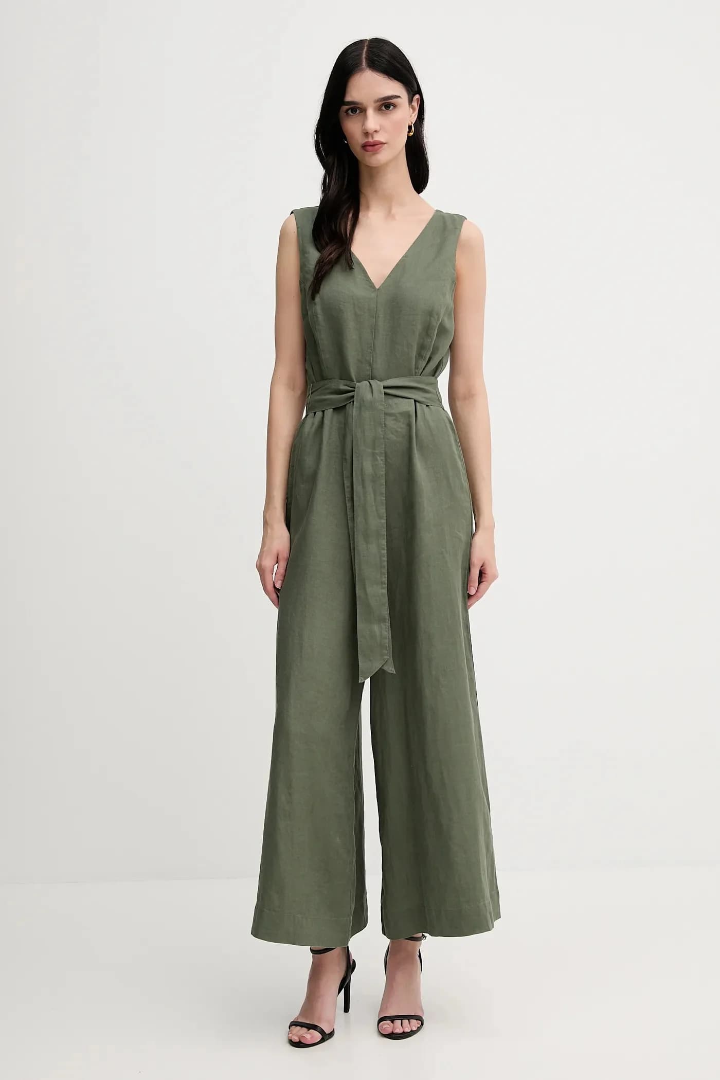 Льняной комбинезон