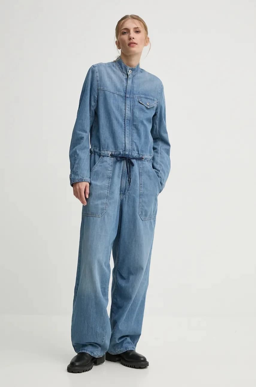Джинсовый комбинезон - фото 4