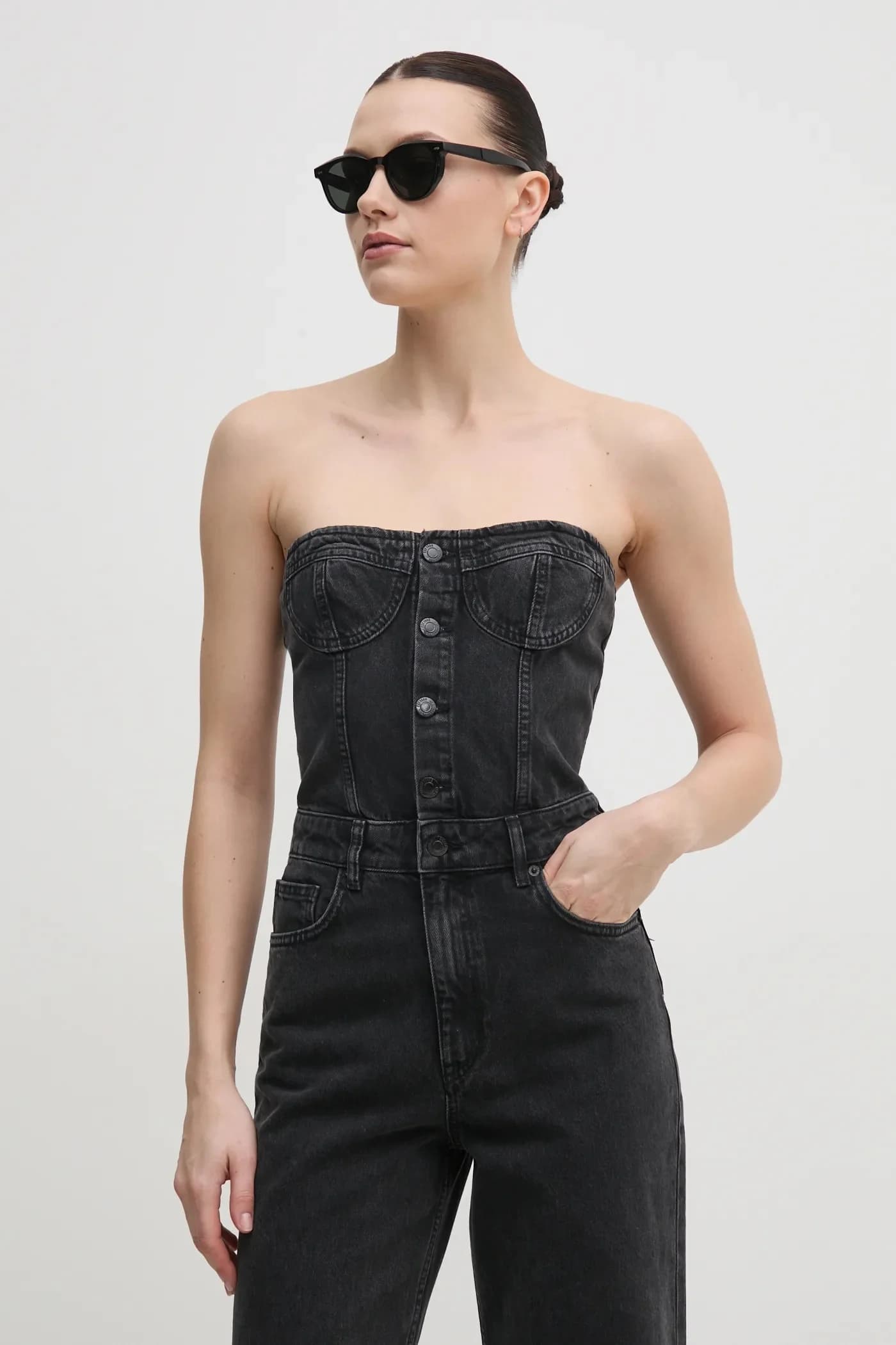 Джинсовый комбинезон - фото 3