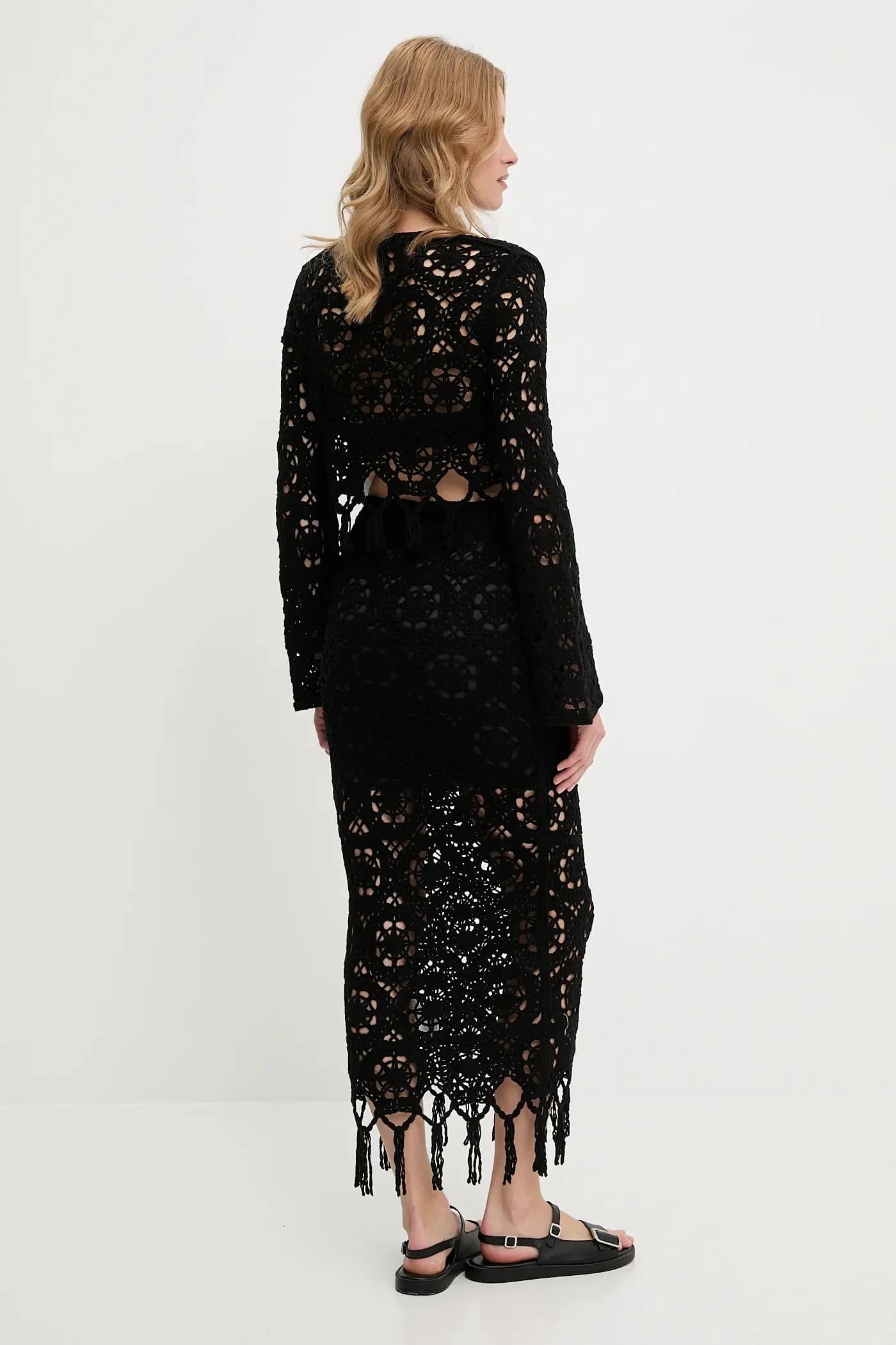 Хлопковая блузка и юбка - фото 4