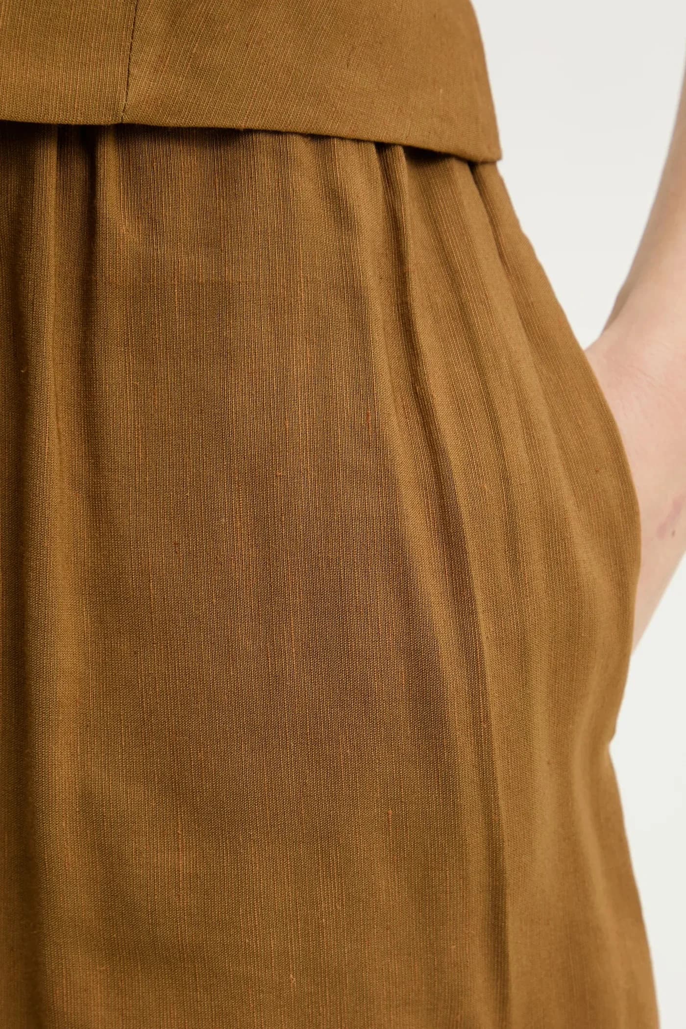 Льняной жилет и шорты - фото 6