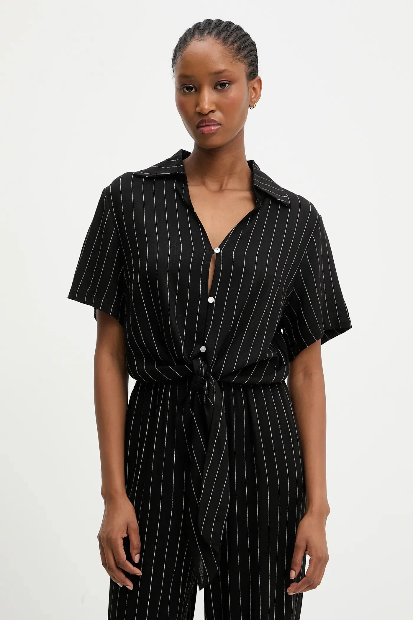 Льняная рубашка и брюки - фото 2