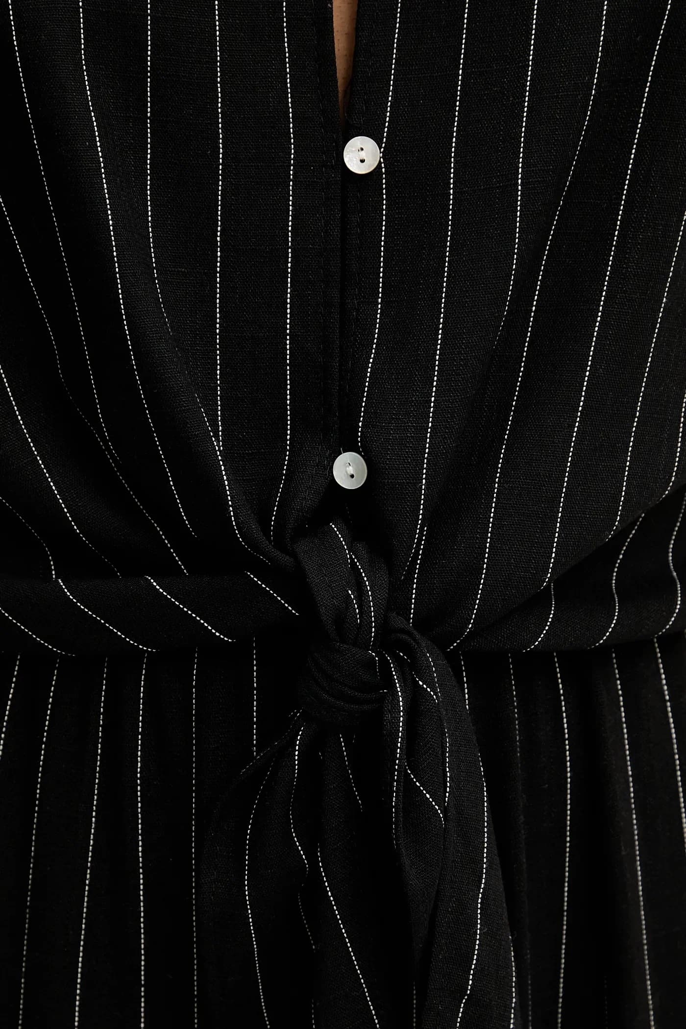 Льняная рубашка и брюки - фото 6