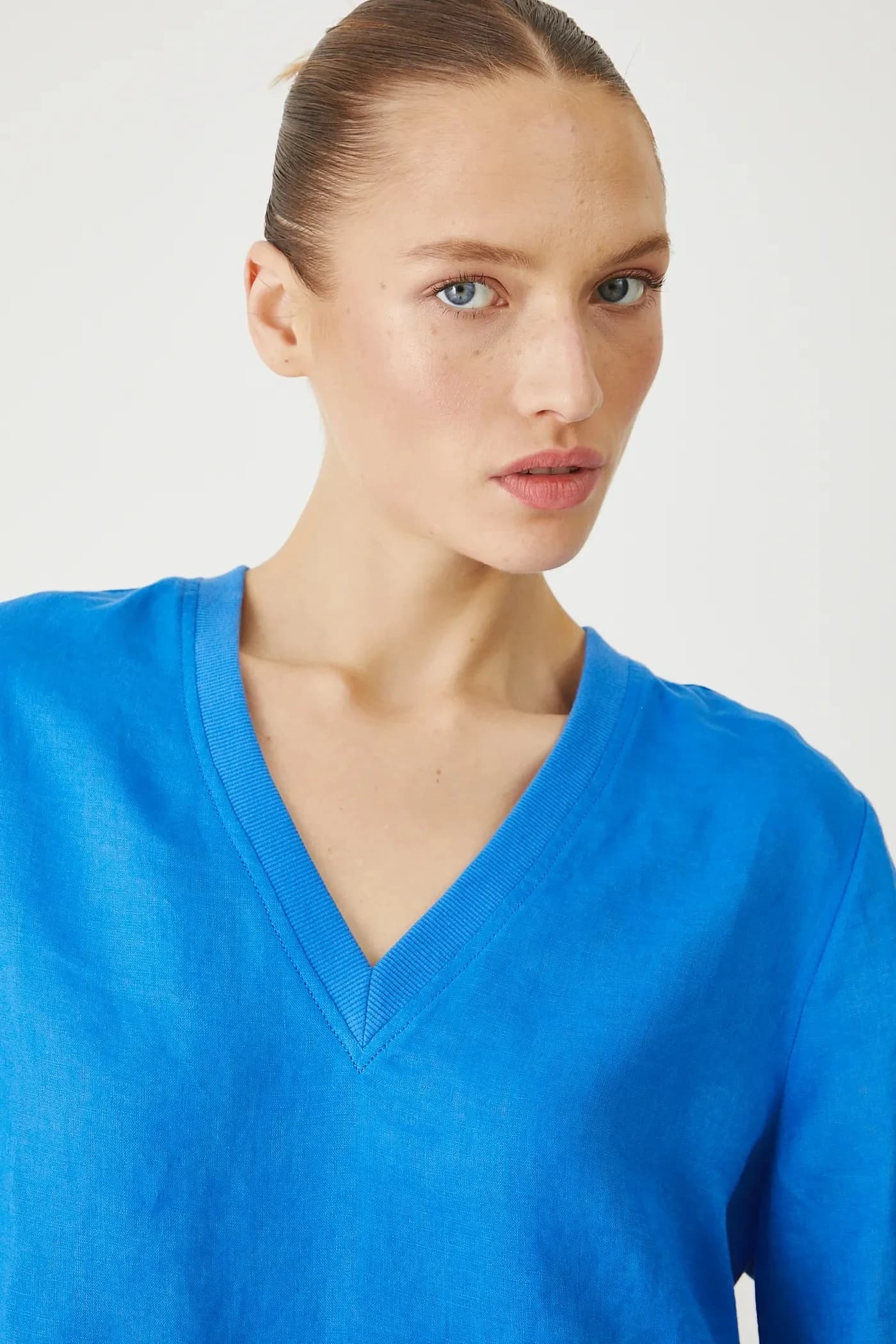 Льняная блузка - фото 4