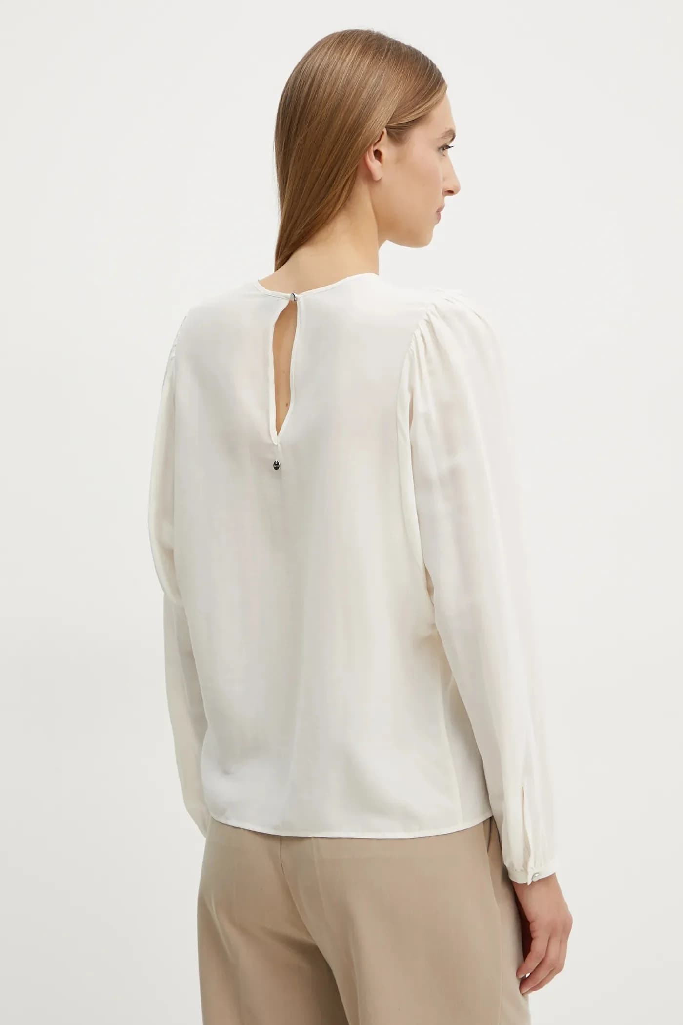 Блуза из смесового шелка - фото 3