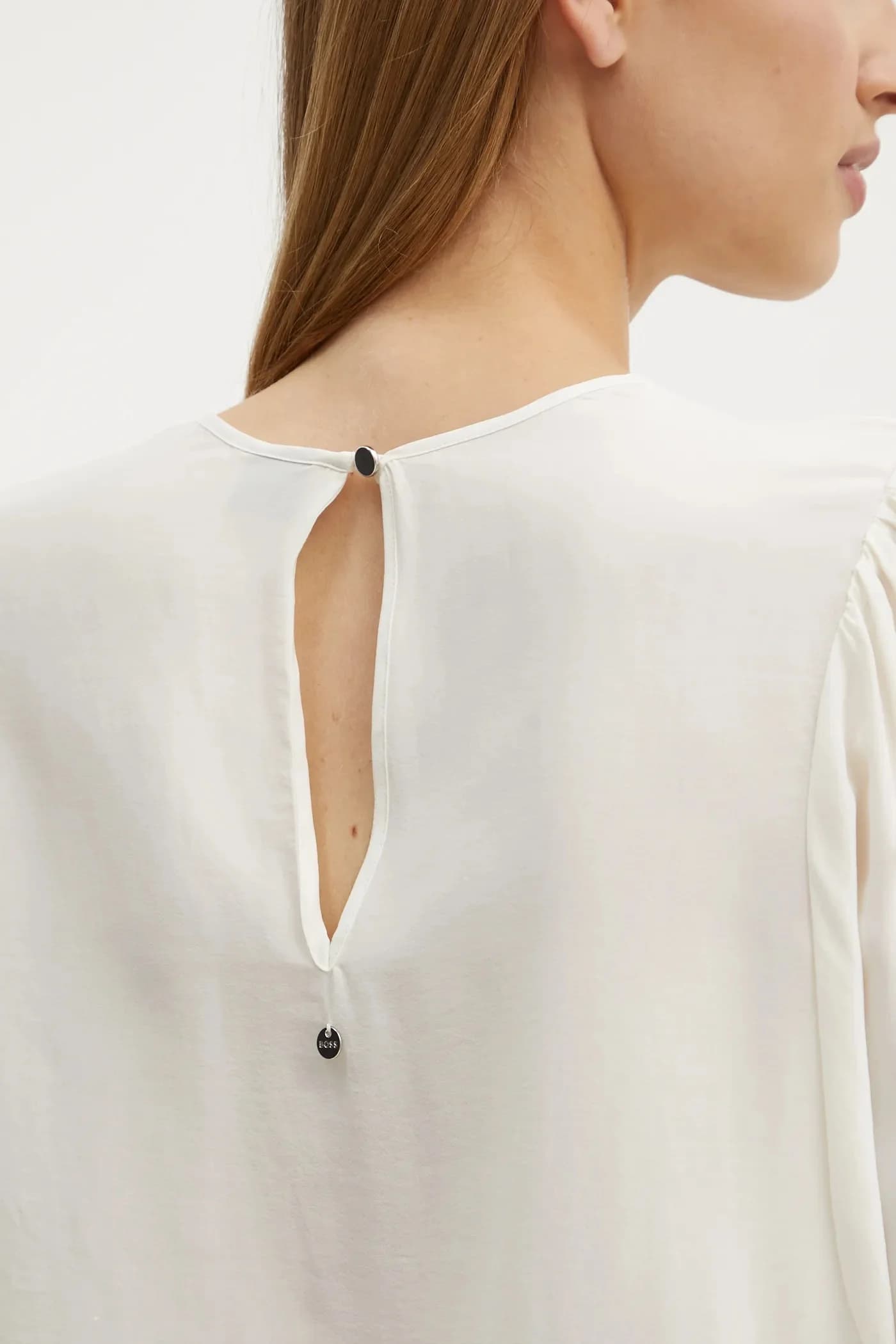 Блуза из смесового шелка - фото 5