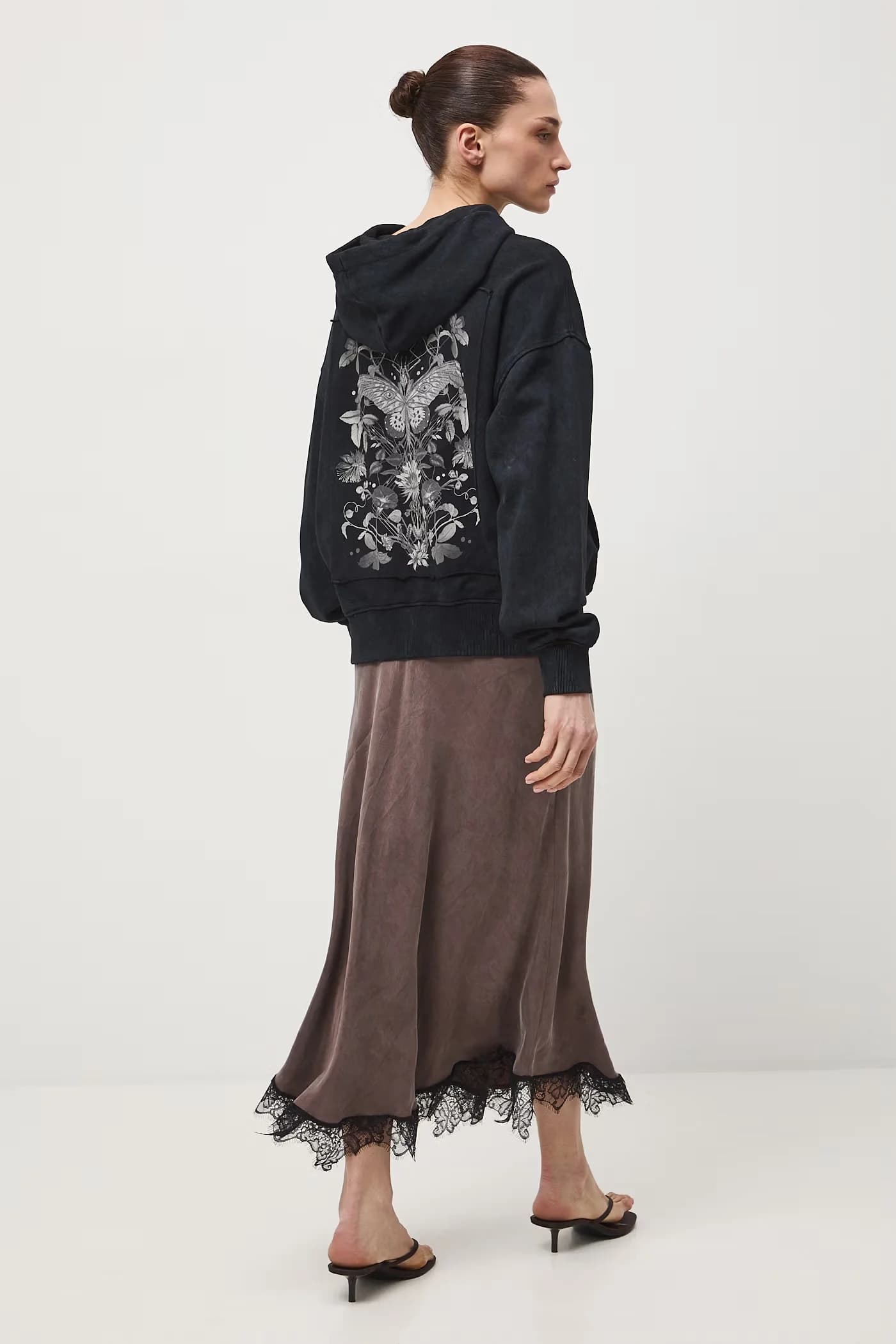 Женская хлопковая толстовка с капюшоном