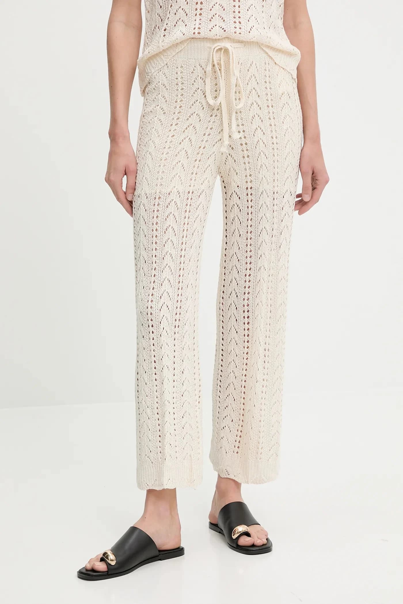 Хлопковая блузка и брюки - фото 3