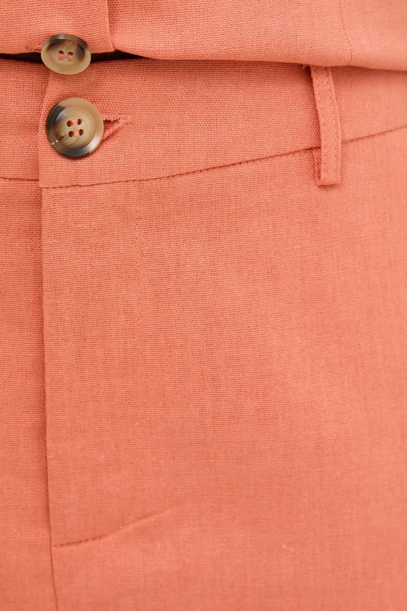 Жилет и юбка из льна - фото 7