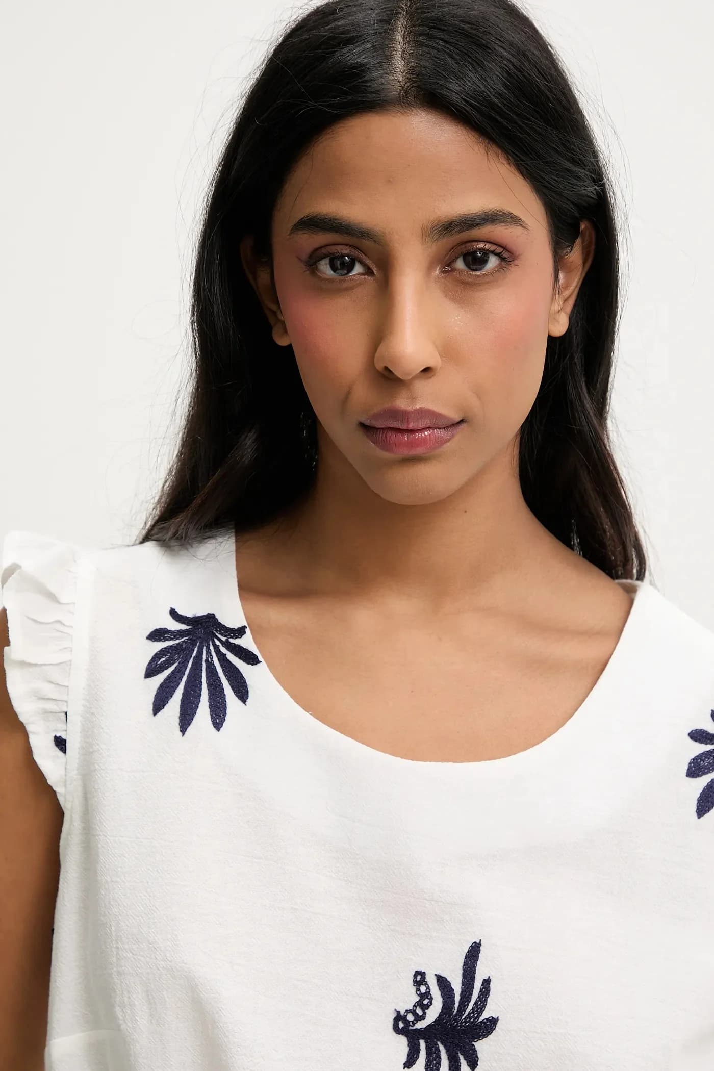 Хлопковая блузка и шорты - фото 5