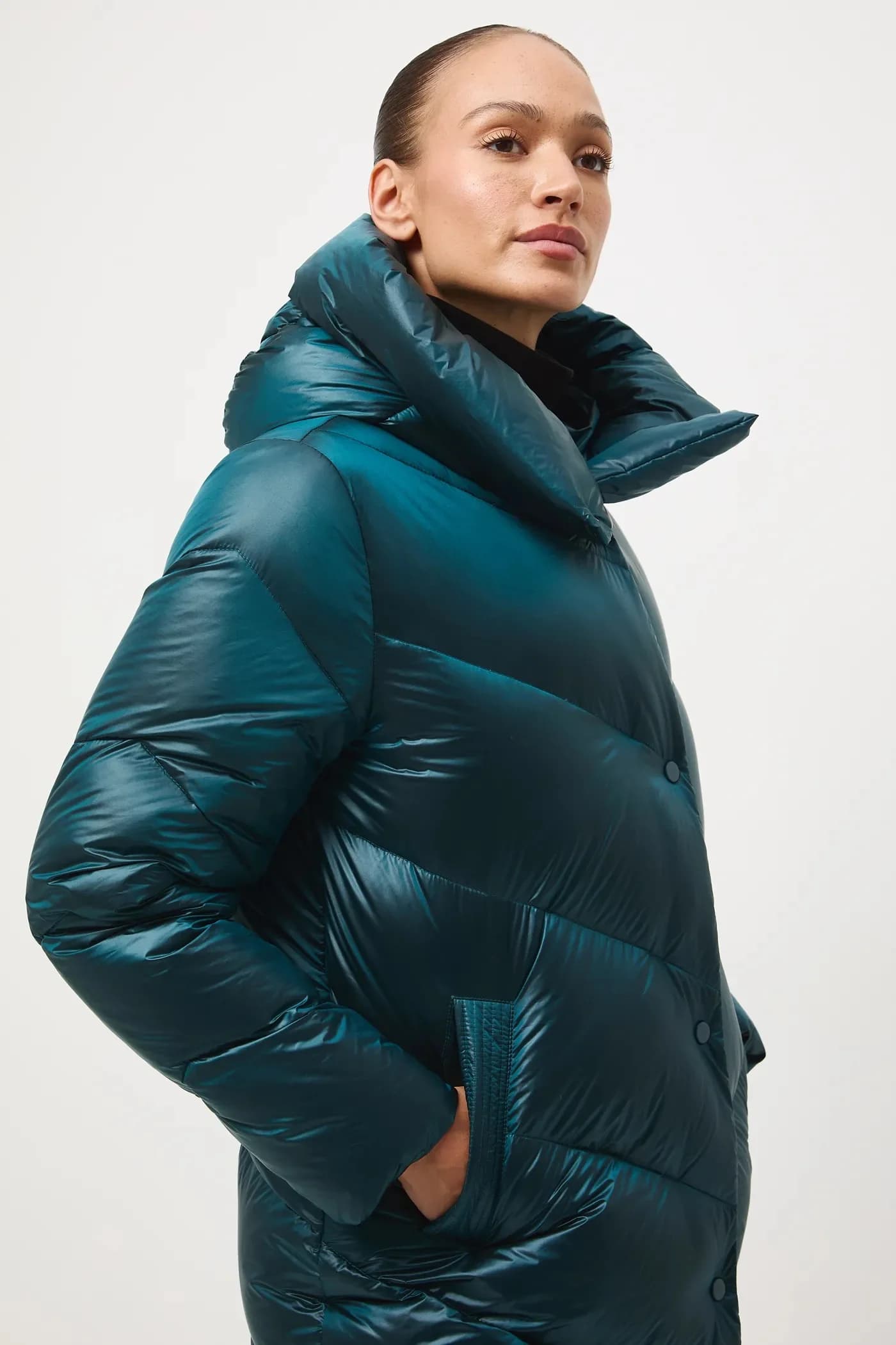 Пуховое пальто - фото 5