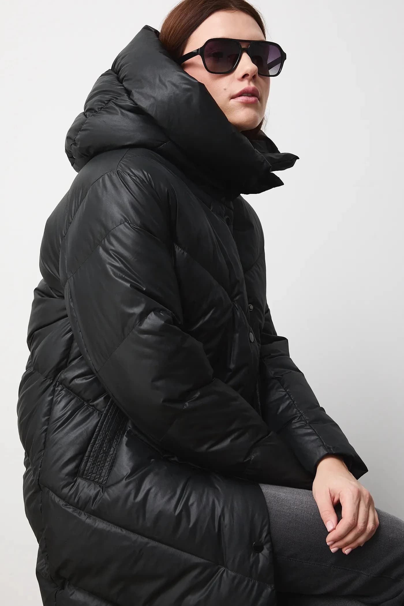 Пуховое пальто - фото 4