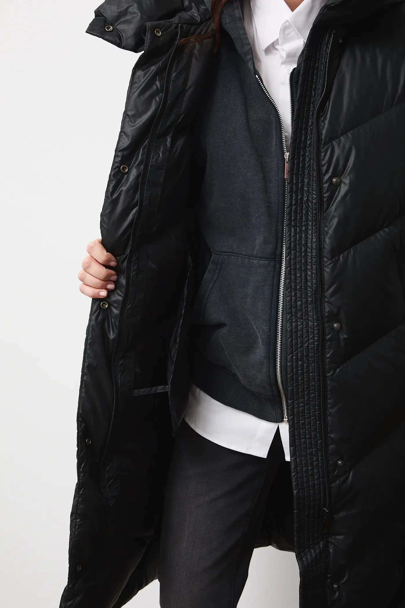 Пуховое пальто - фото 6