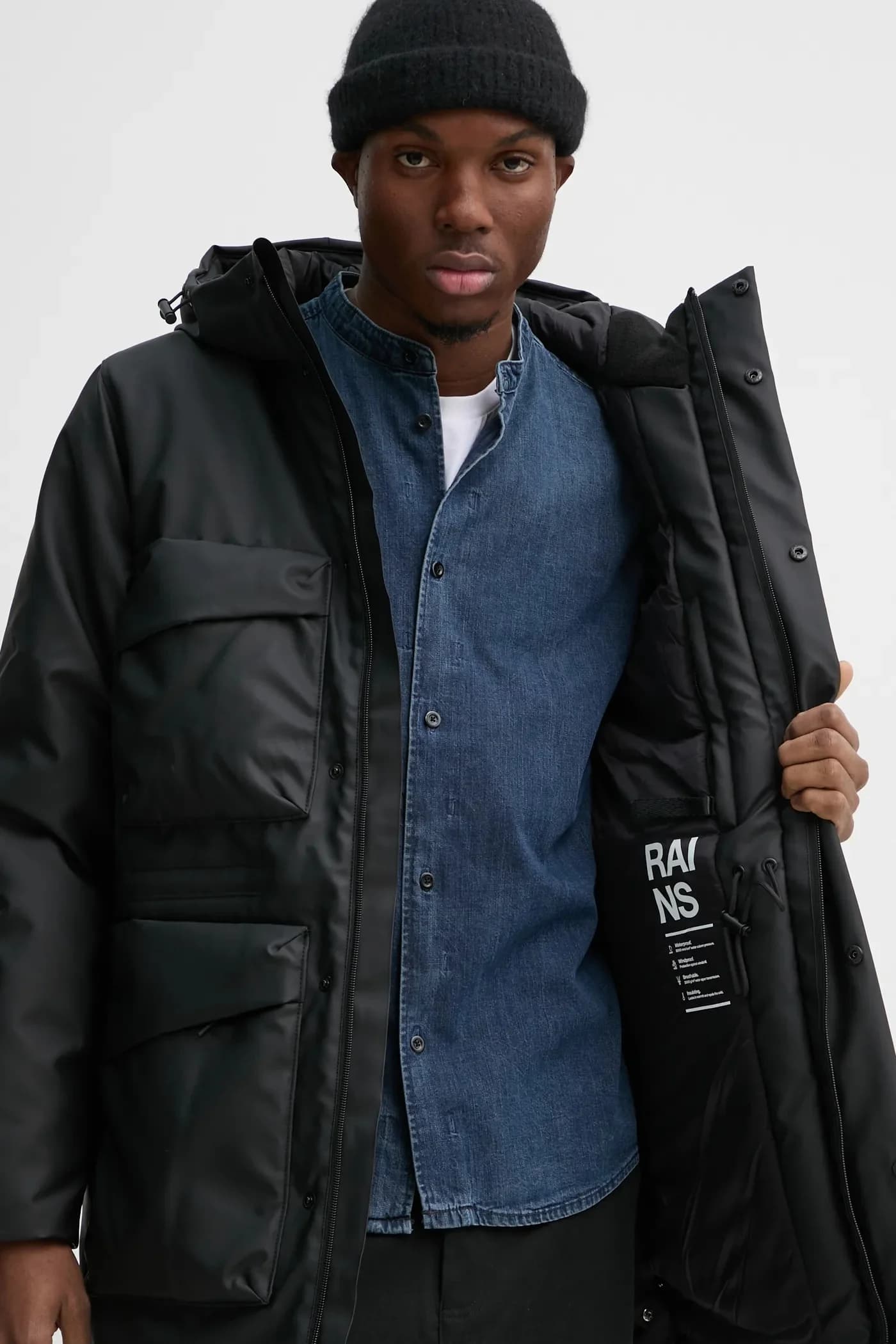 Длинная утепленная куртка-карго Askim W3T4 - фото 11