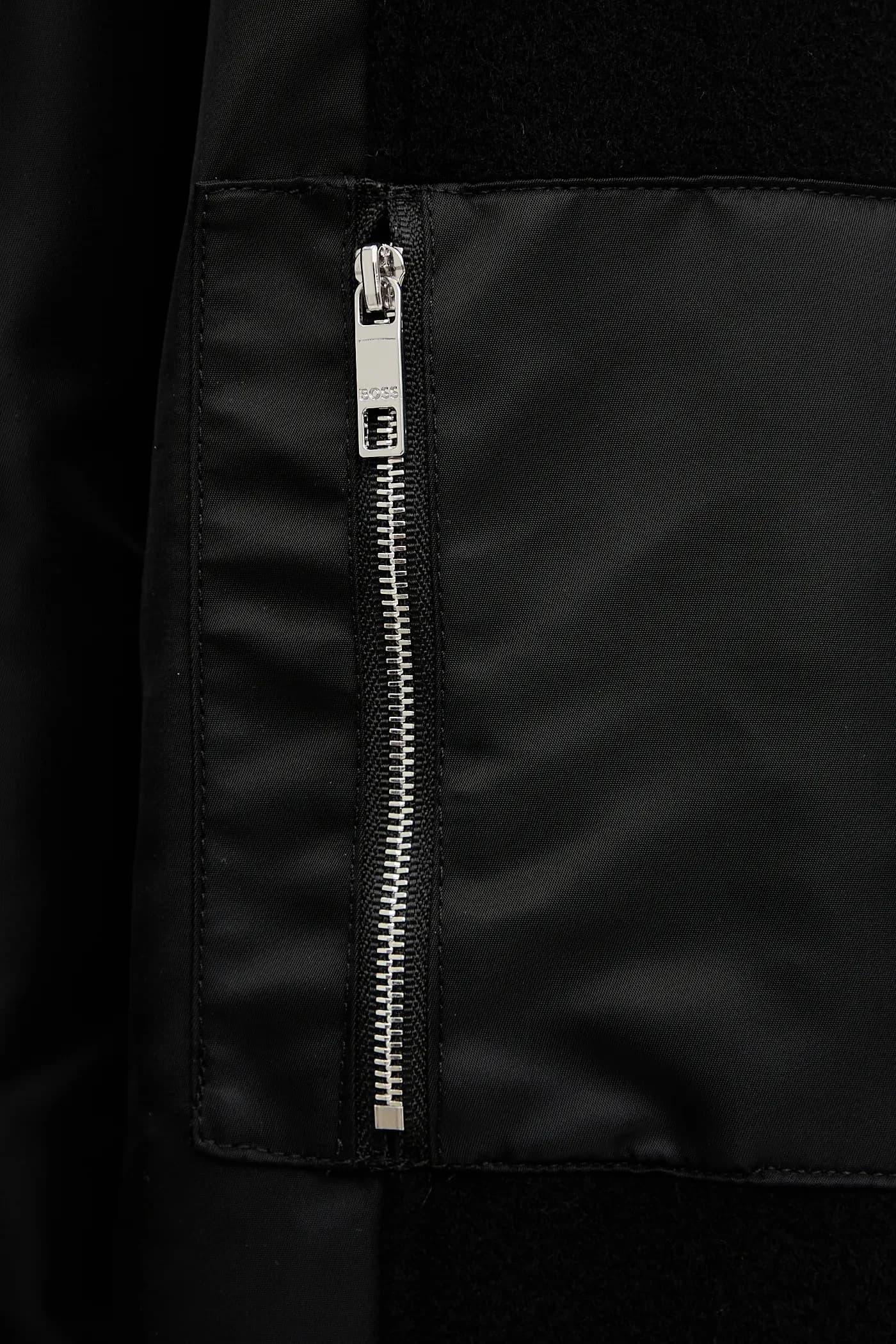 Бомбер из смесовой шерсти - фото 5