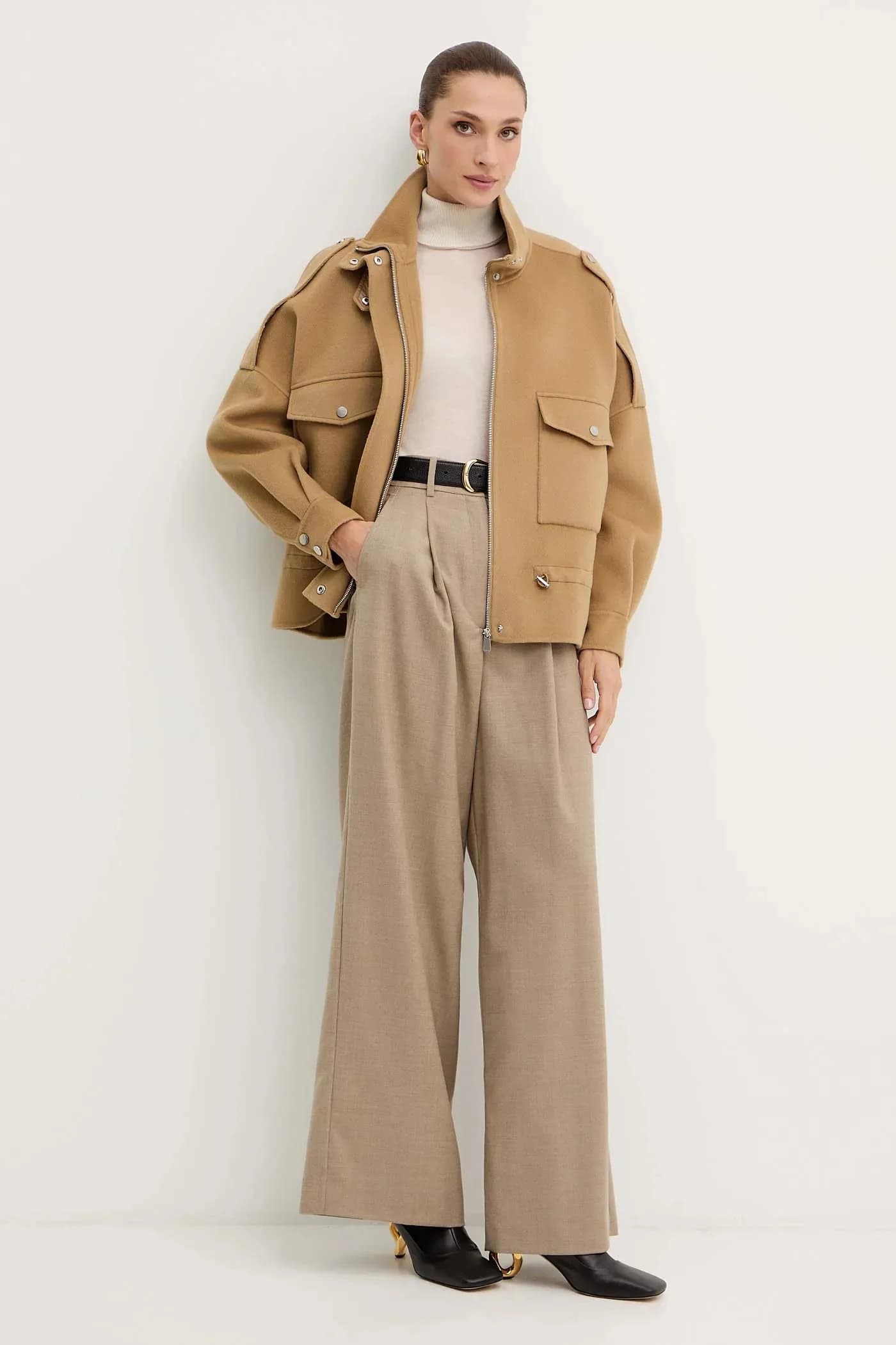 Куртка из смесовой шерсти - фото 2