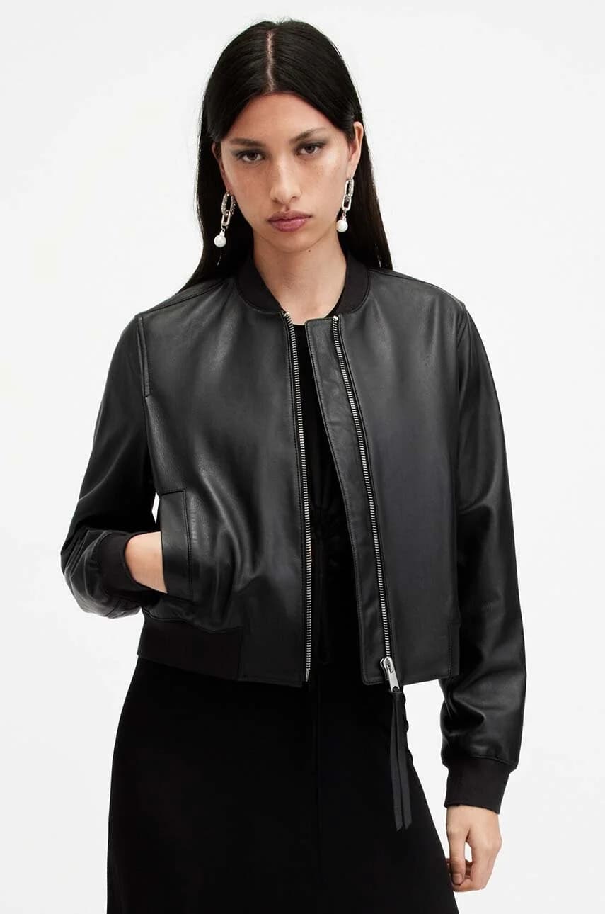 ORTEN BOMBER JACKET кожаная куртка