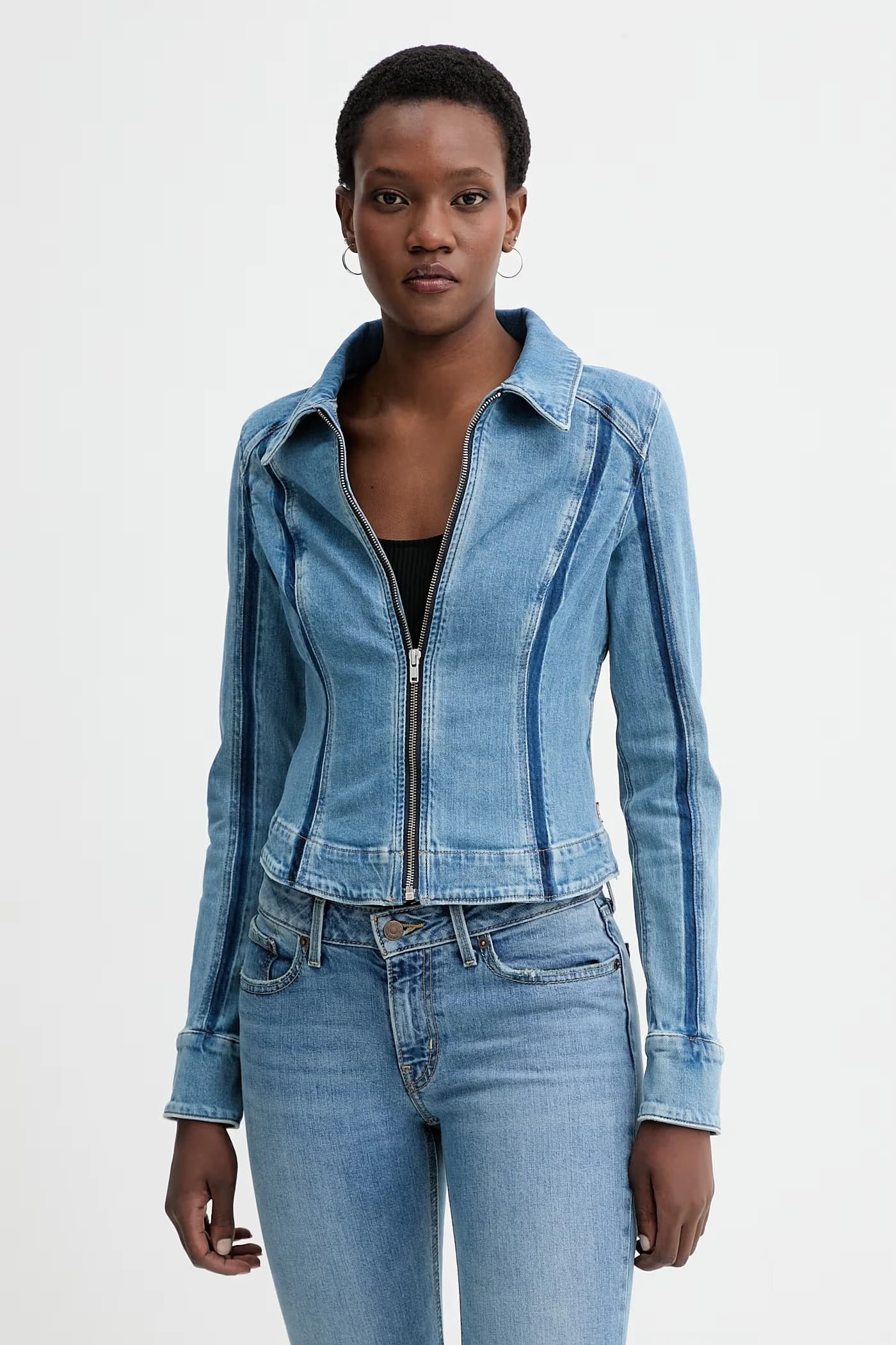 Джинсовая куртка SHADOW SEAMED SHAPED