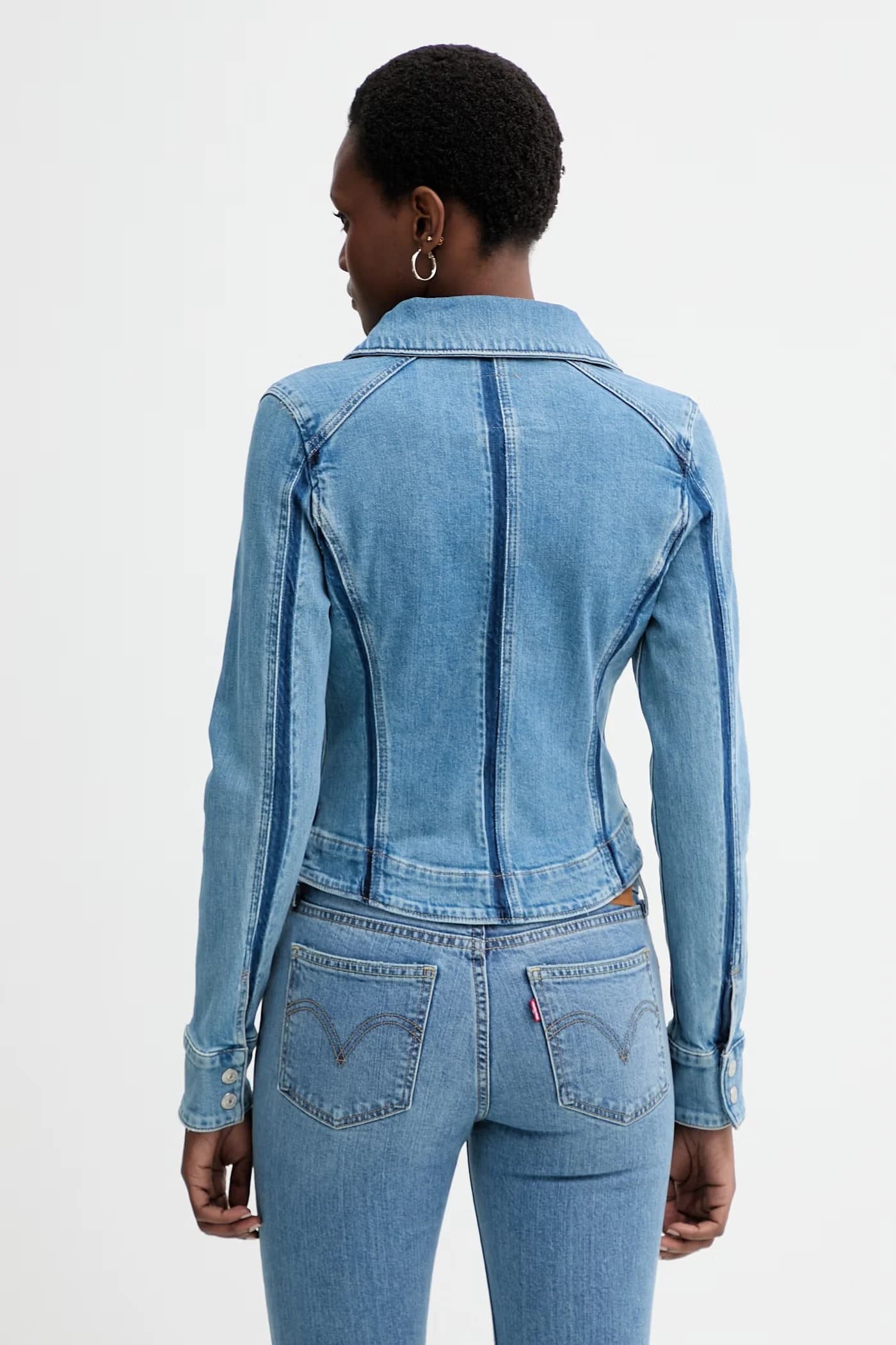 Джинсовая куртка SHADOW SEAMED SHAPED - фото 3