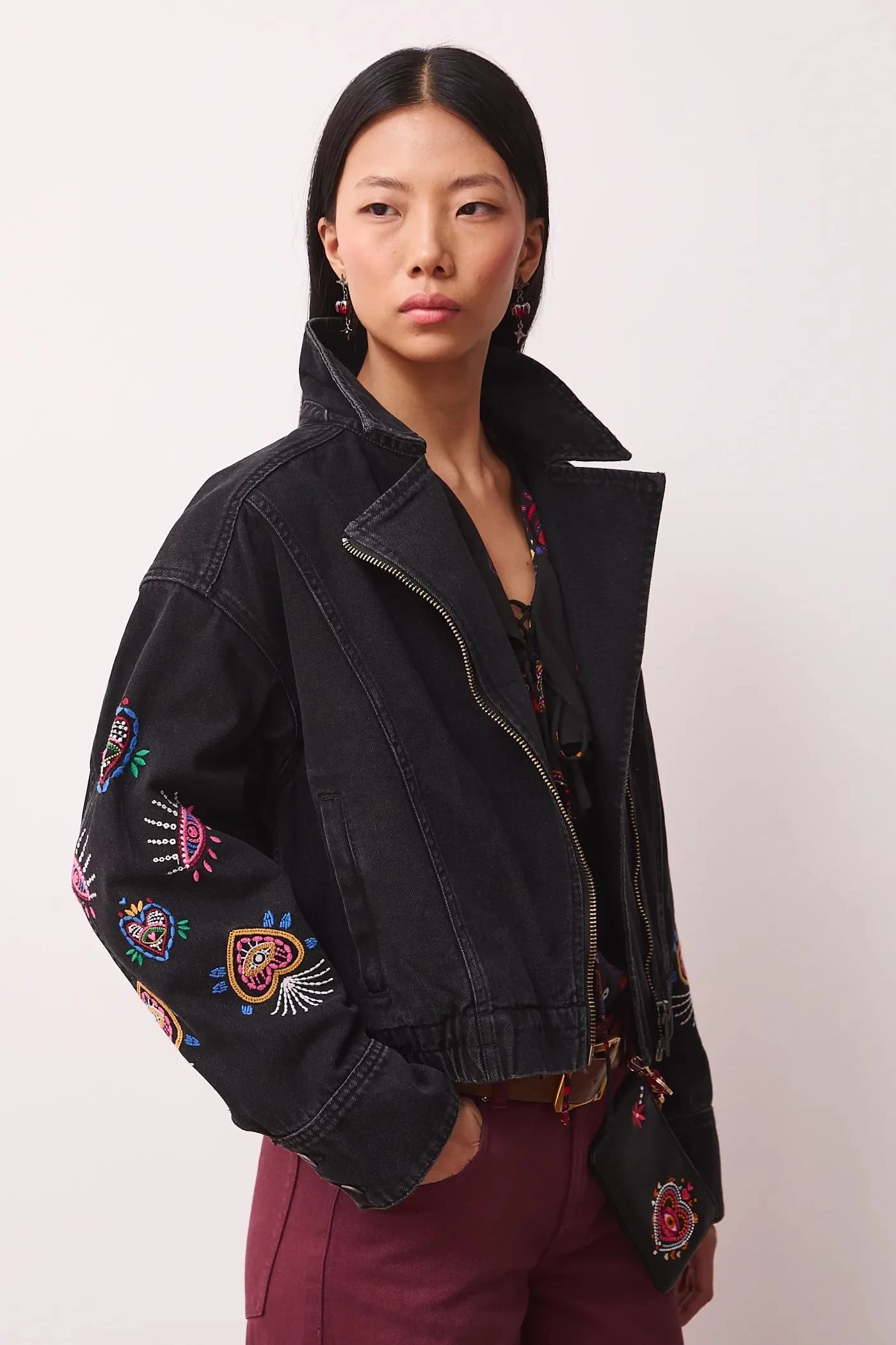 Хлопковая джинсовая куртка - фото 4