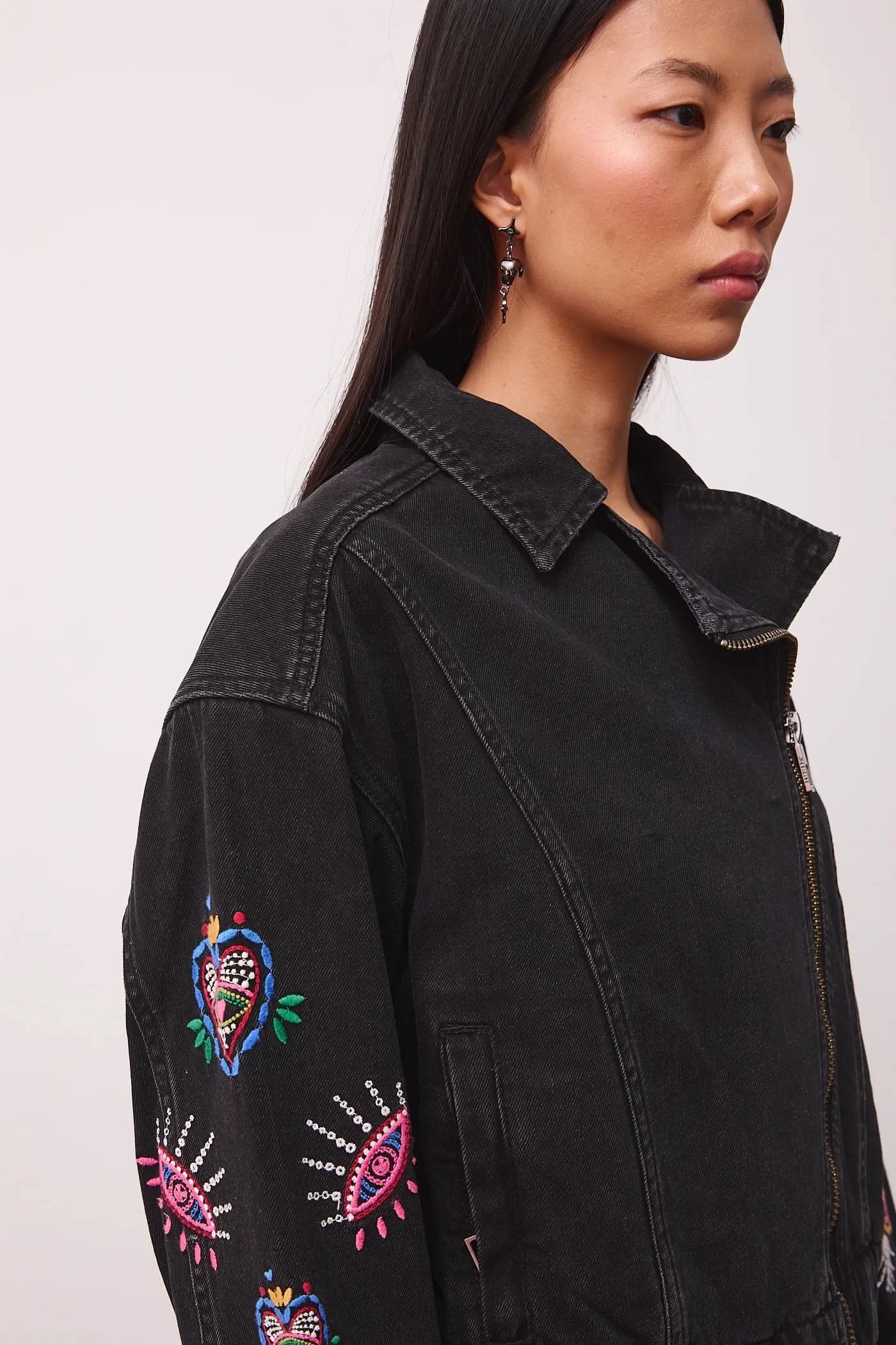 Хлопковая джинсовая куртка - фото 5