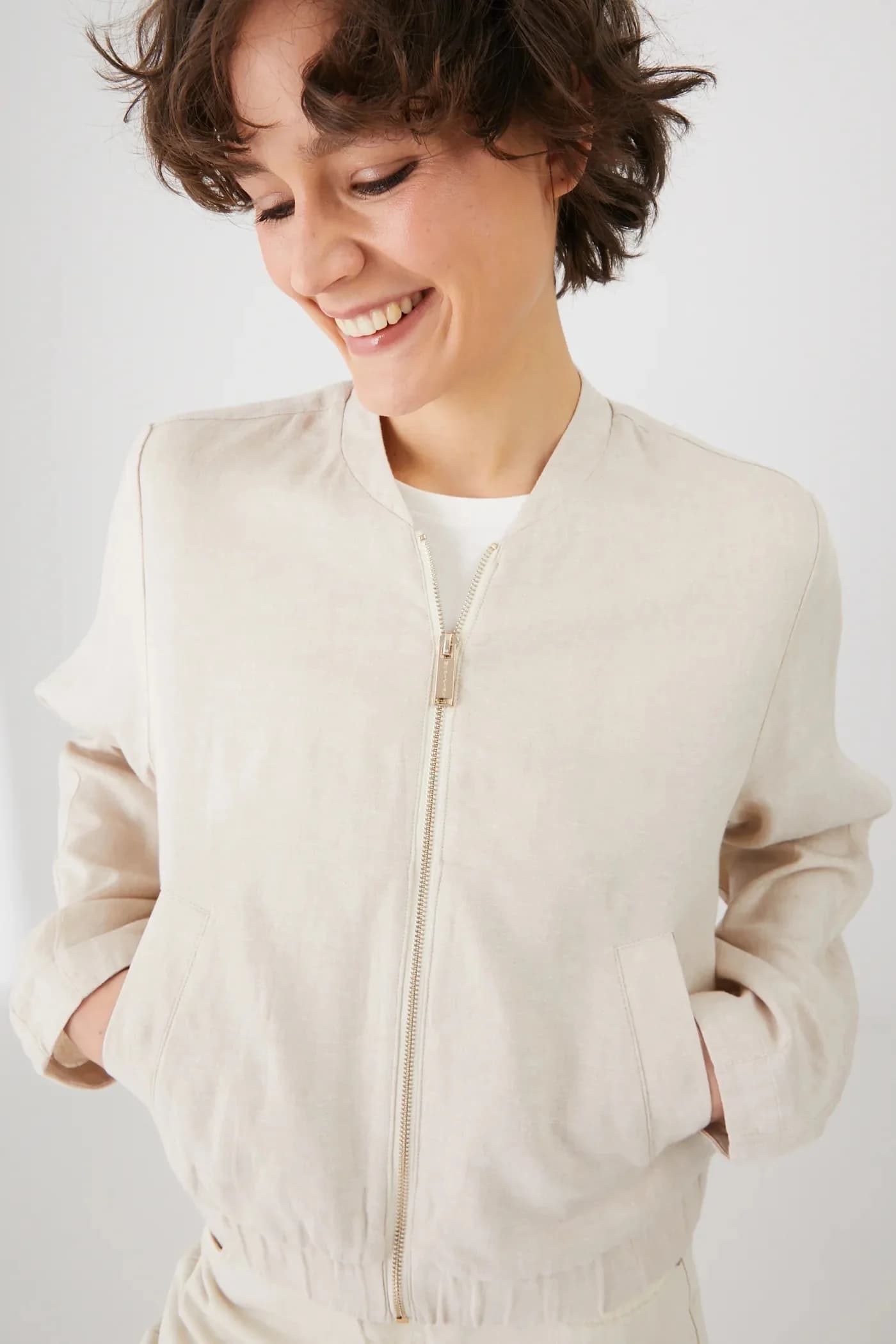 Льняная куртка - фото 4