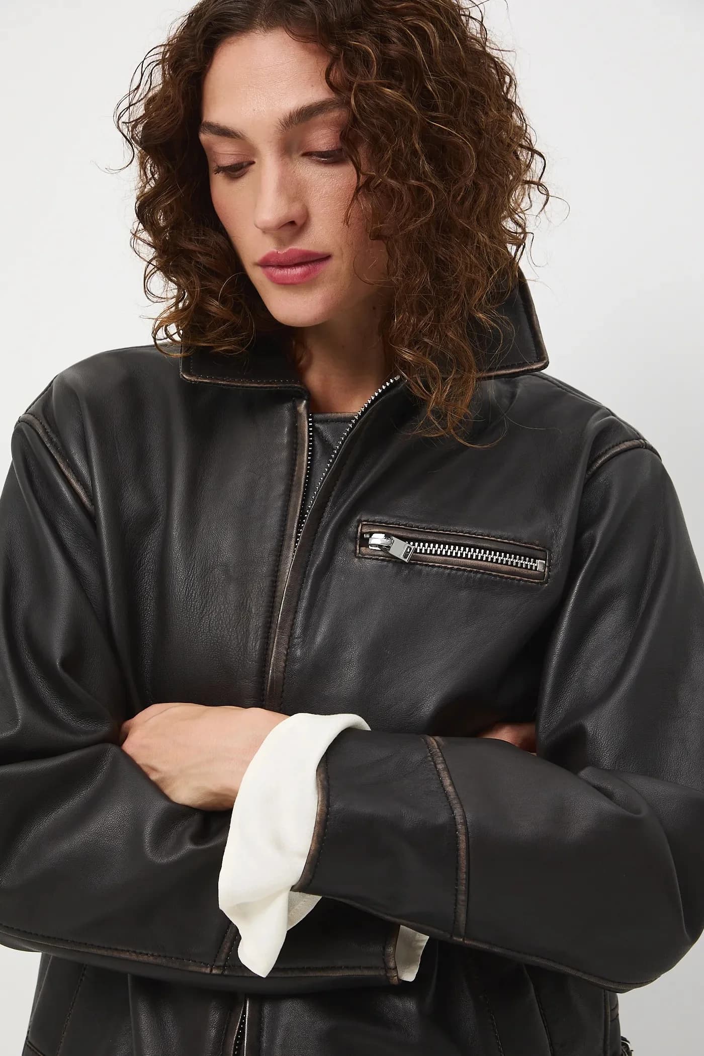 Кожаная косуха - фото 5