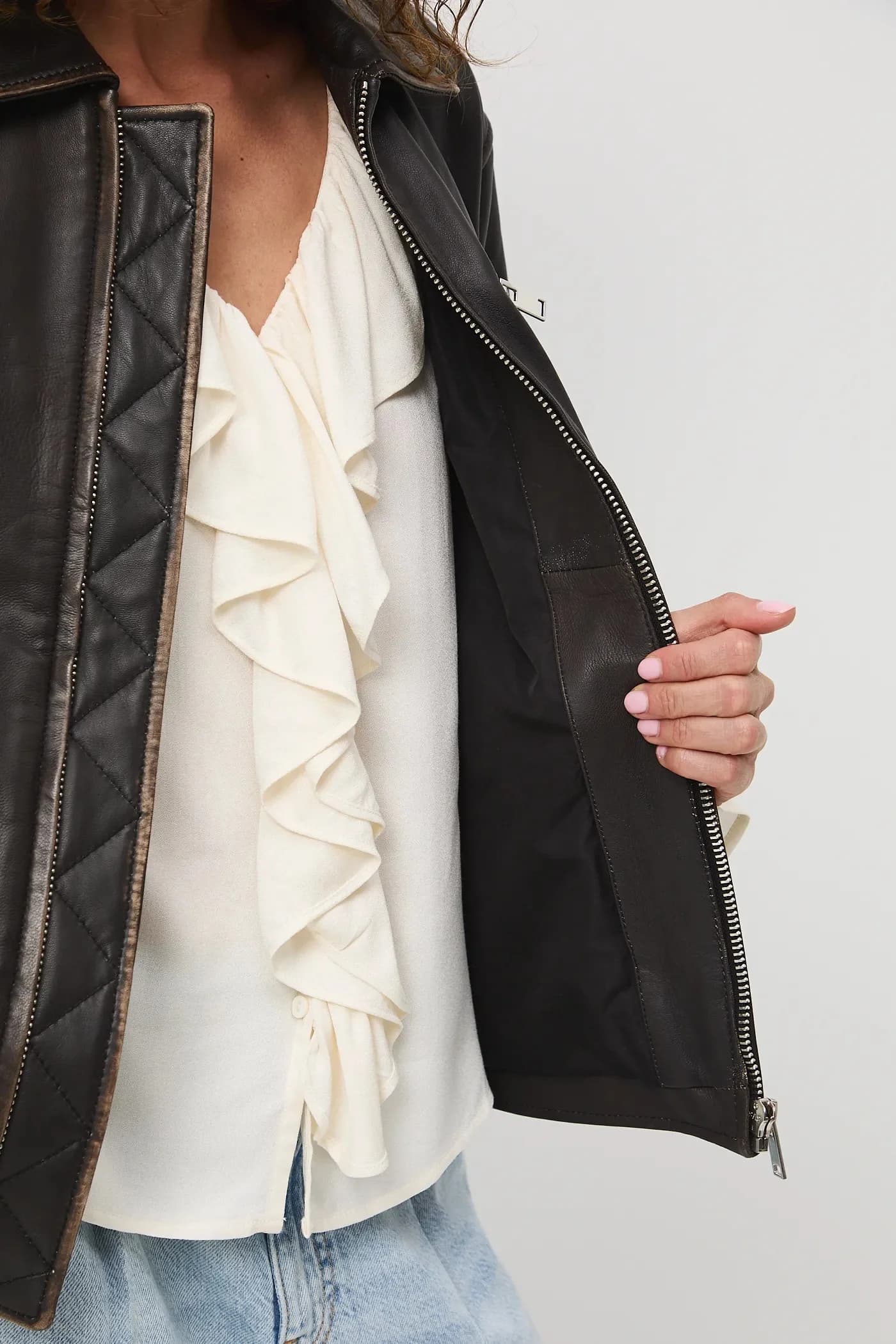 Кожаная косуха - фото 7