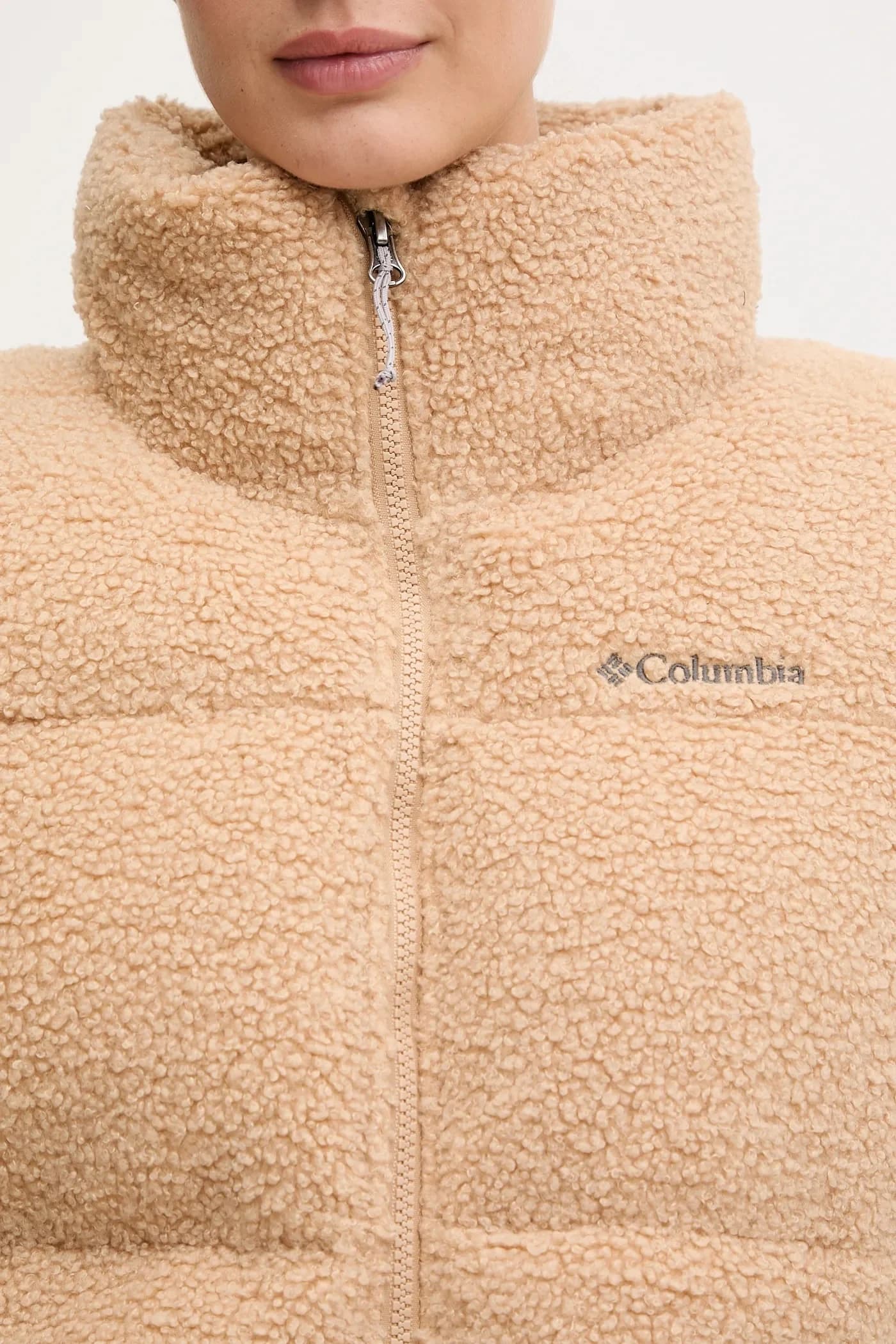 Пуховая куртка из шерпы - фото 5