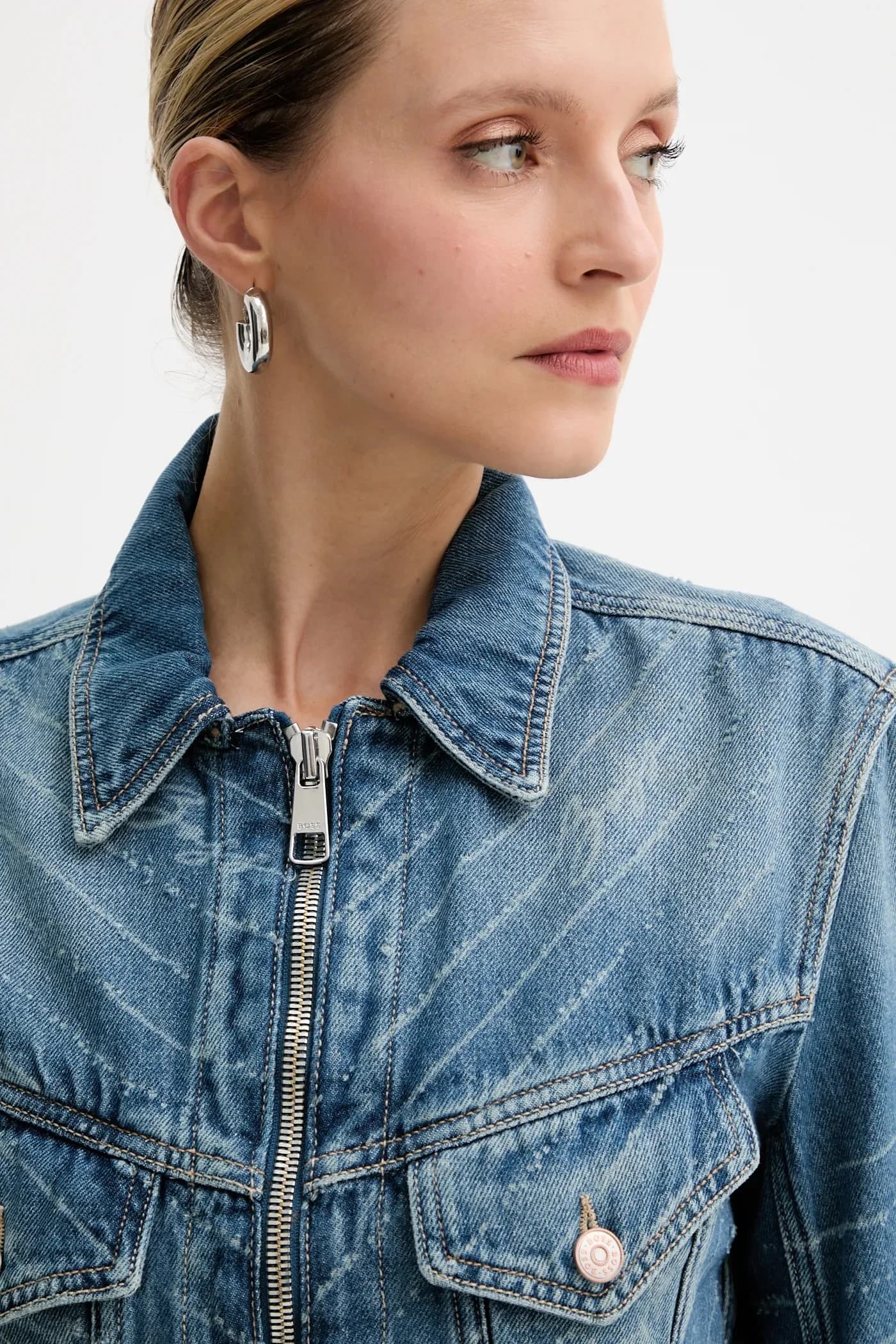 джинсовая куртка C_DNM ZP TRCK JACKET - фото 4