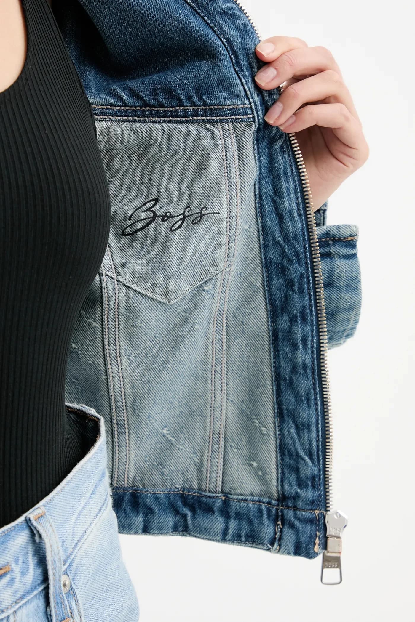 джинсовая куртка C_DNM ZP TRCK JACKET - фото 6