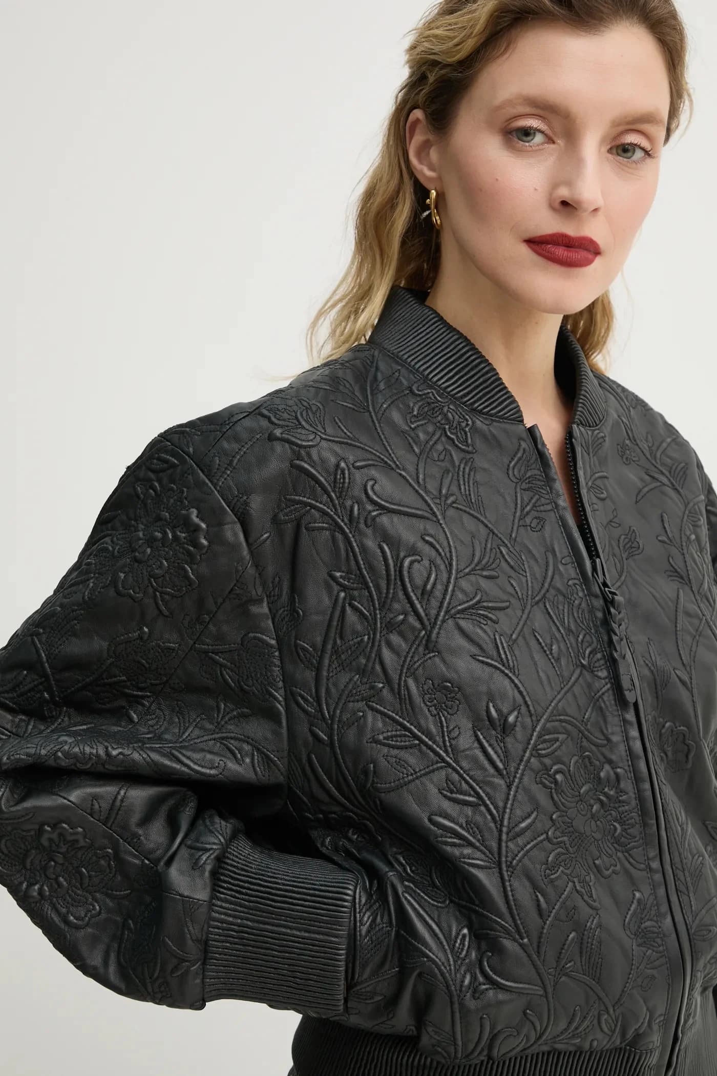 кожаная куртка-бомбер FERRIL - фото 5