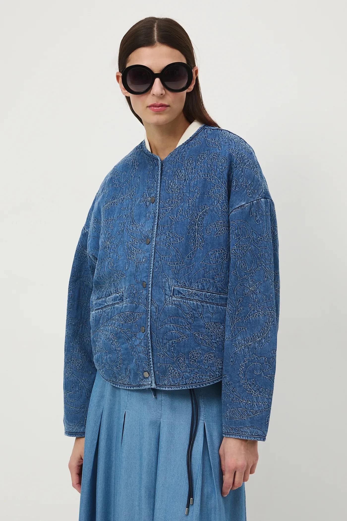 Хлопковая джинсовая куртка - фото 2