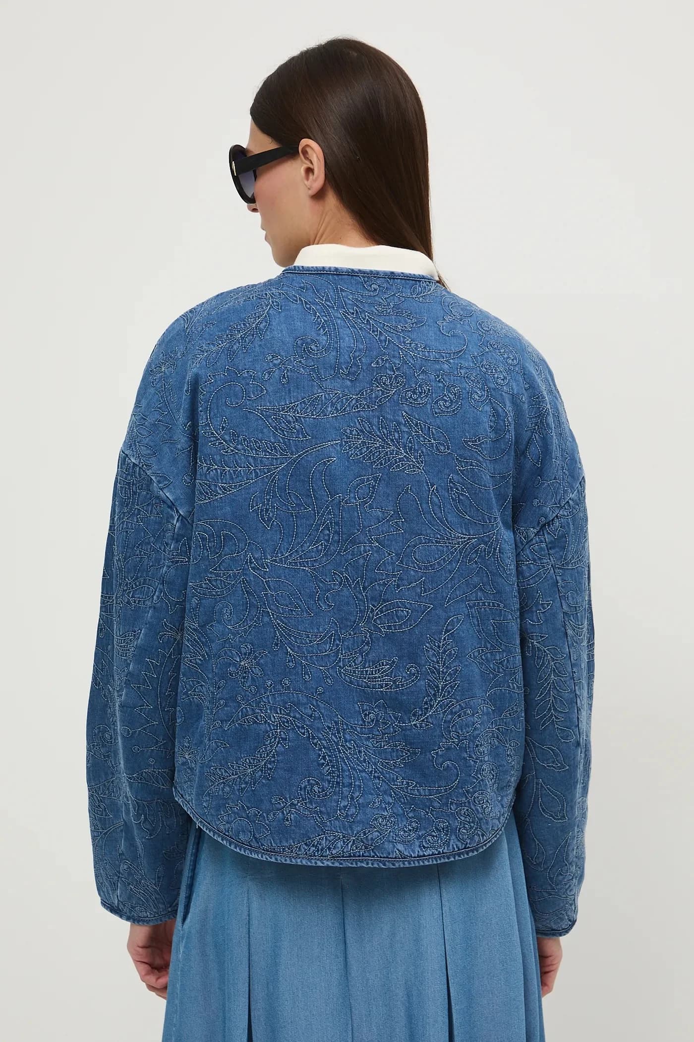 Хлопковая джинсовая куртка - фото 3