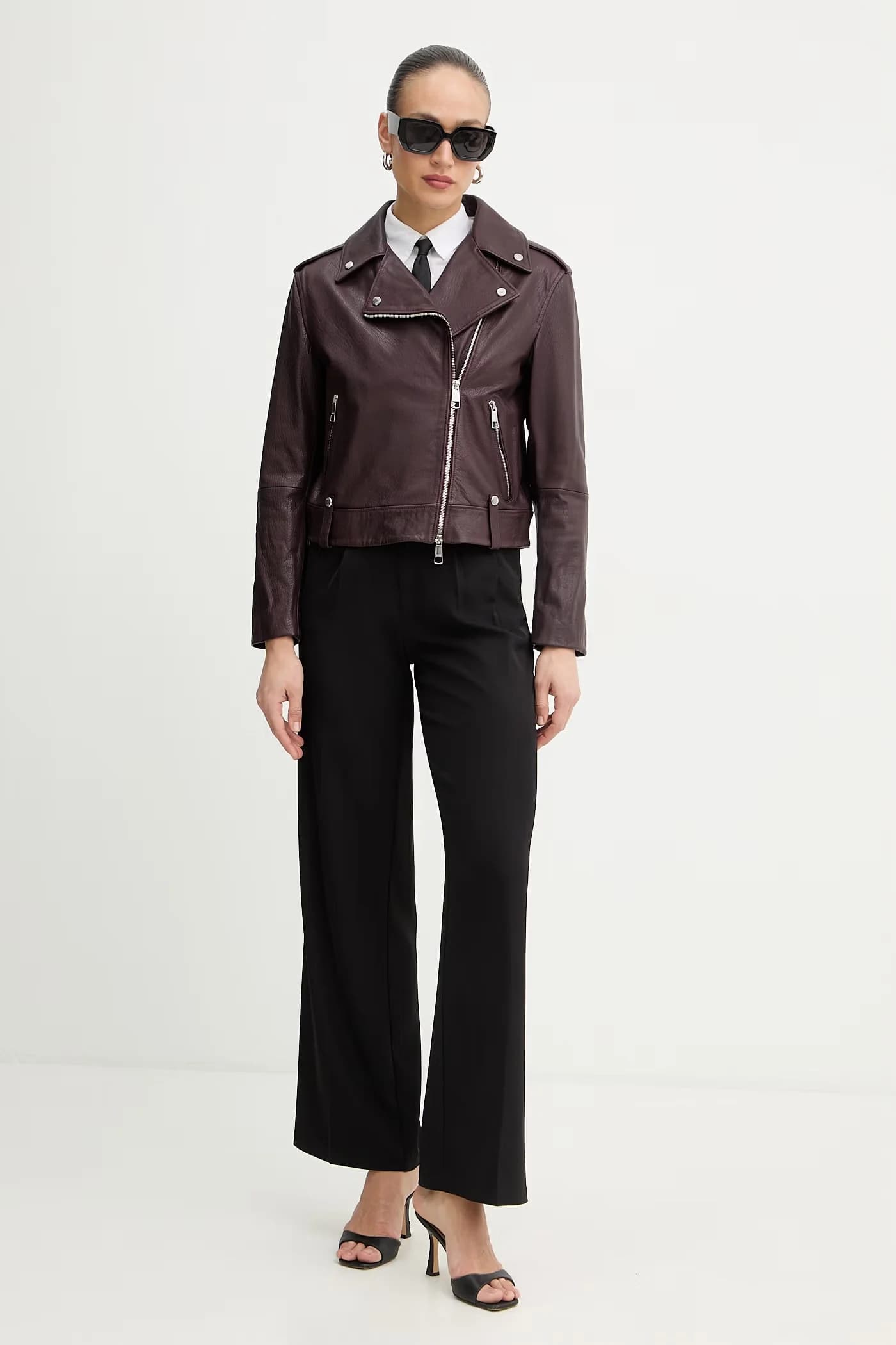 Кожаная косуха C Sandy - фото 2