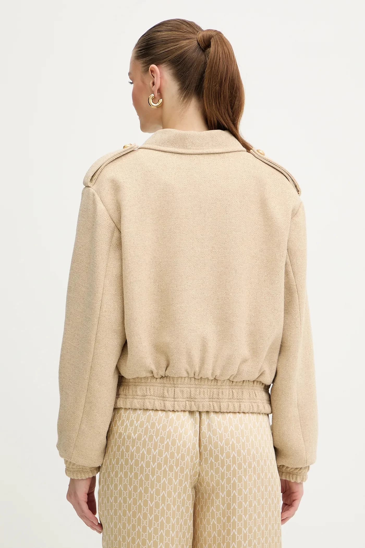 РОЗОВЫЙ жакет из шерсти - фото 3