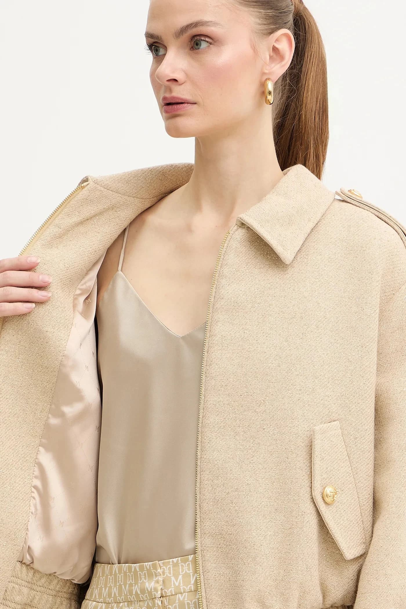 РОЗОВЫЙ жакет из шерсти - фото 6