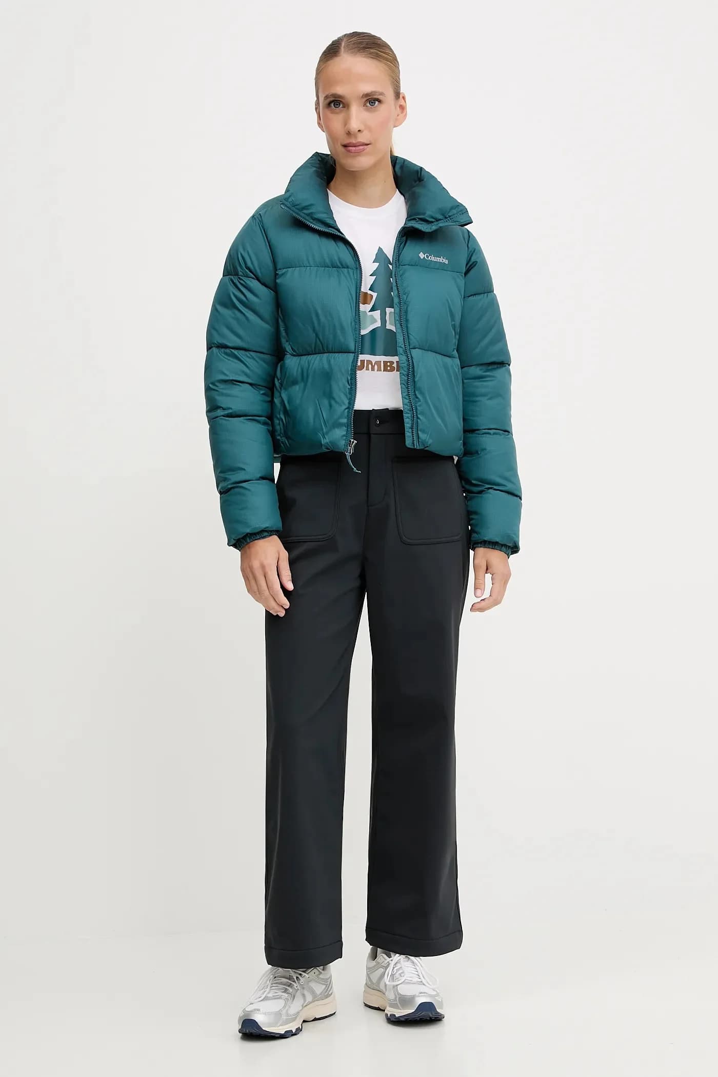 Пуховая куртка Colorblock - фото 2