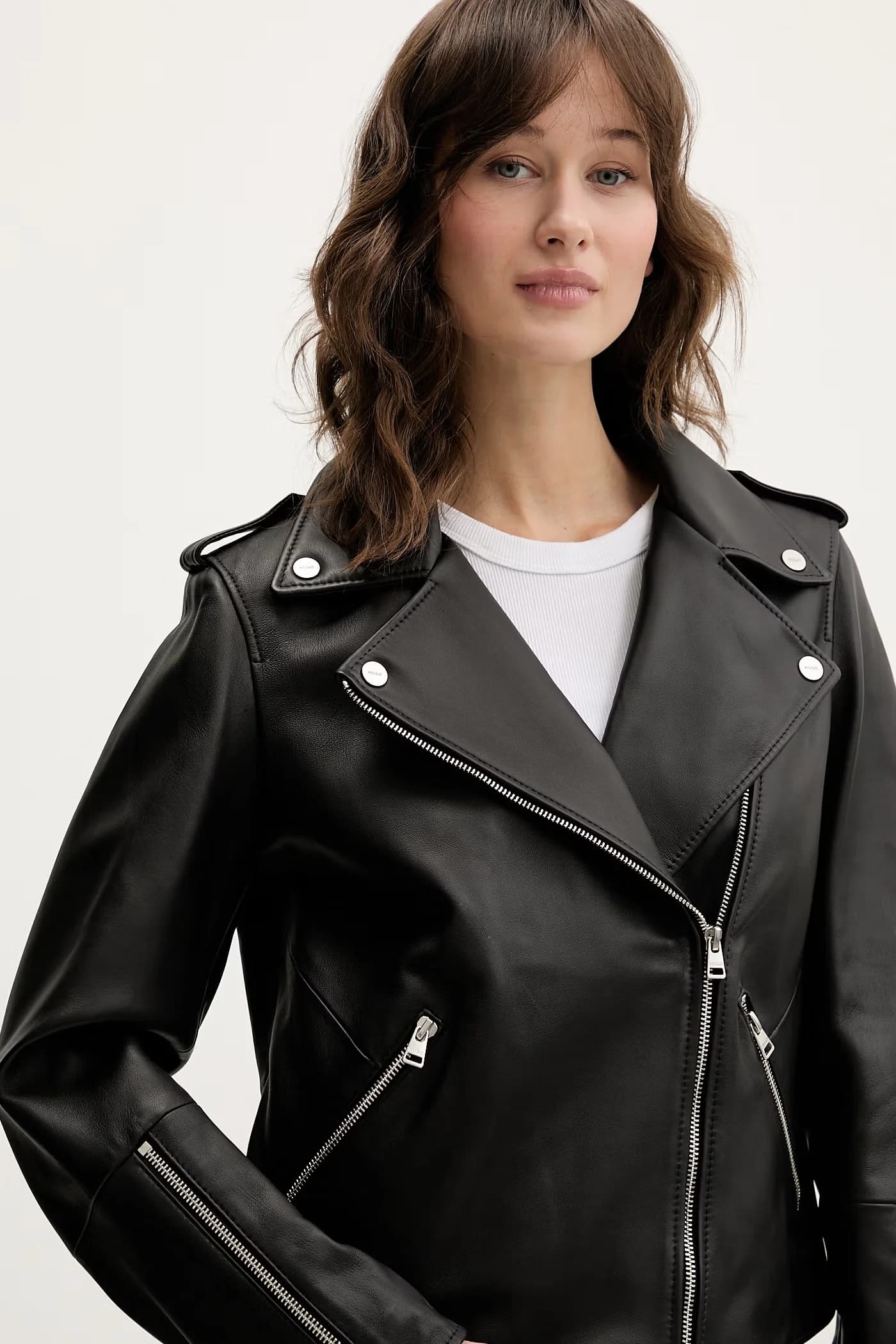 Кожаная косуха Lujana - фото 4