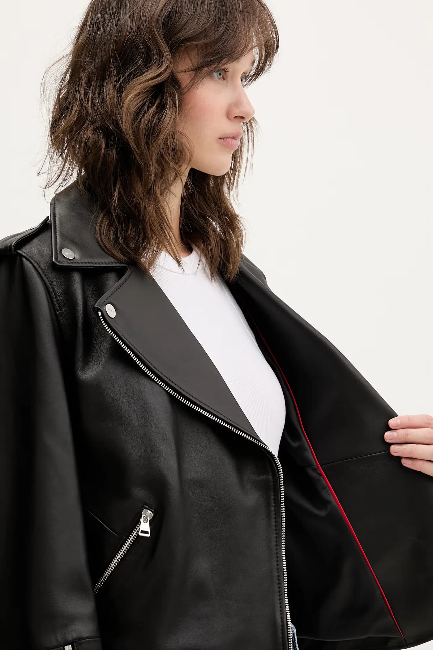 Кожаная косуха Lujana - фото 6