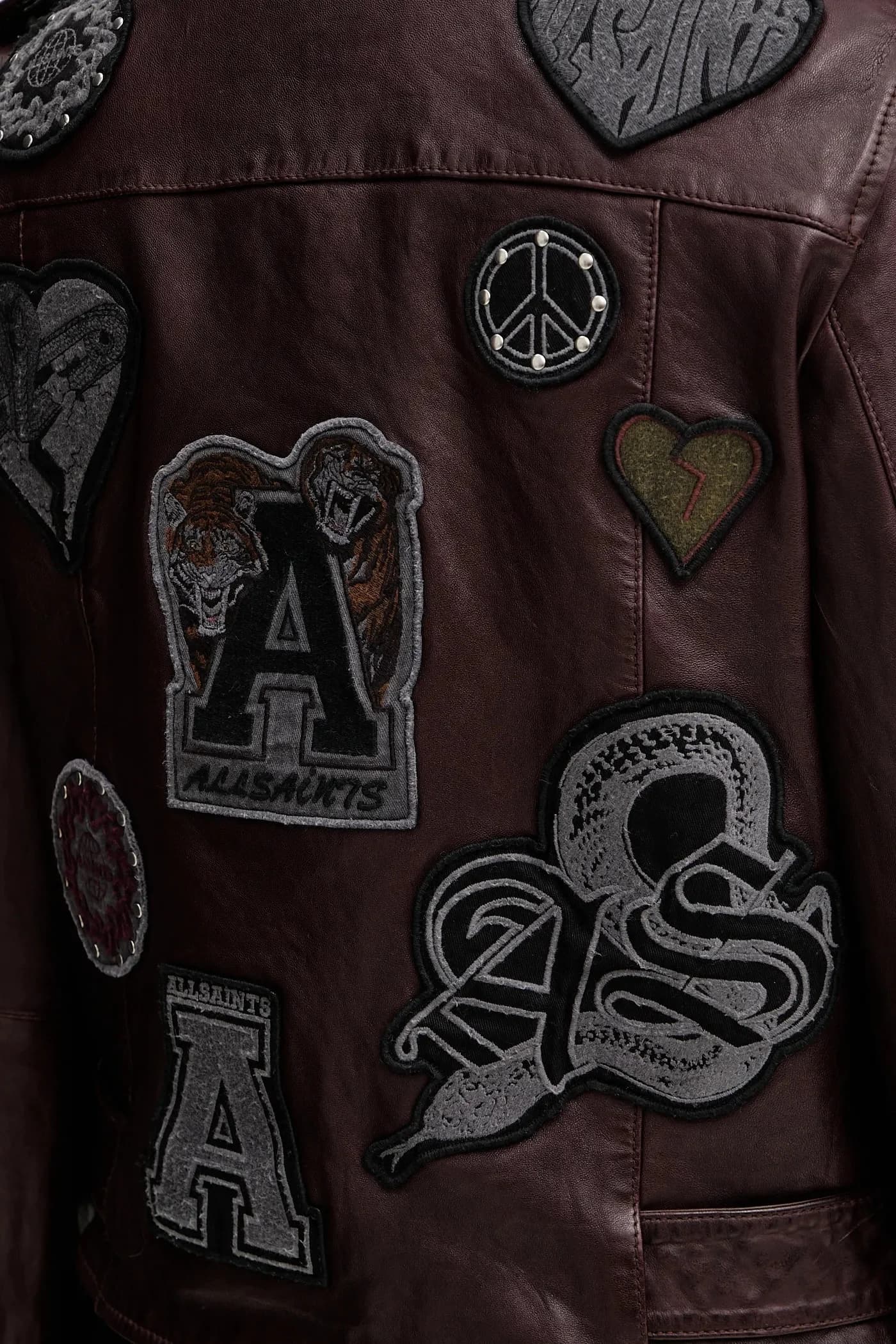 Кожаная косуха COLLEGE - фото 7